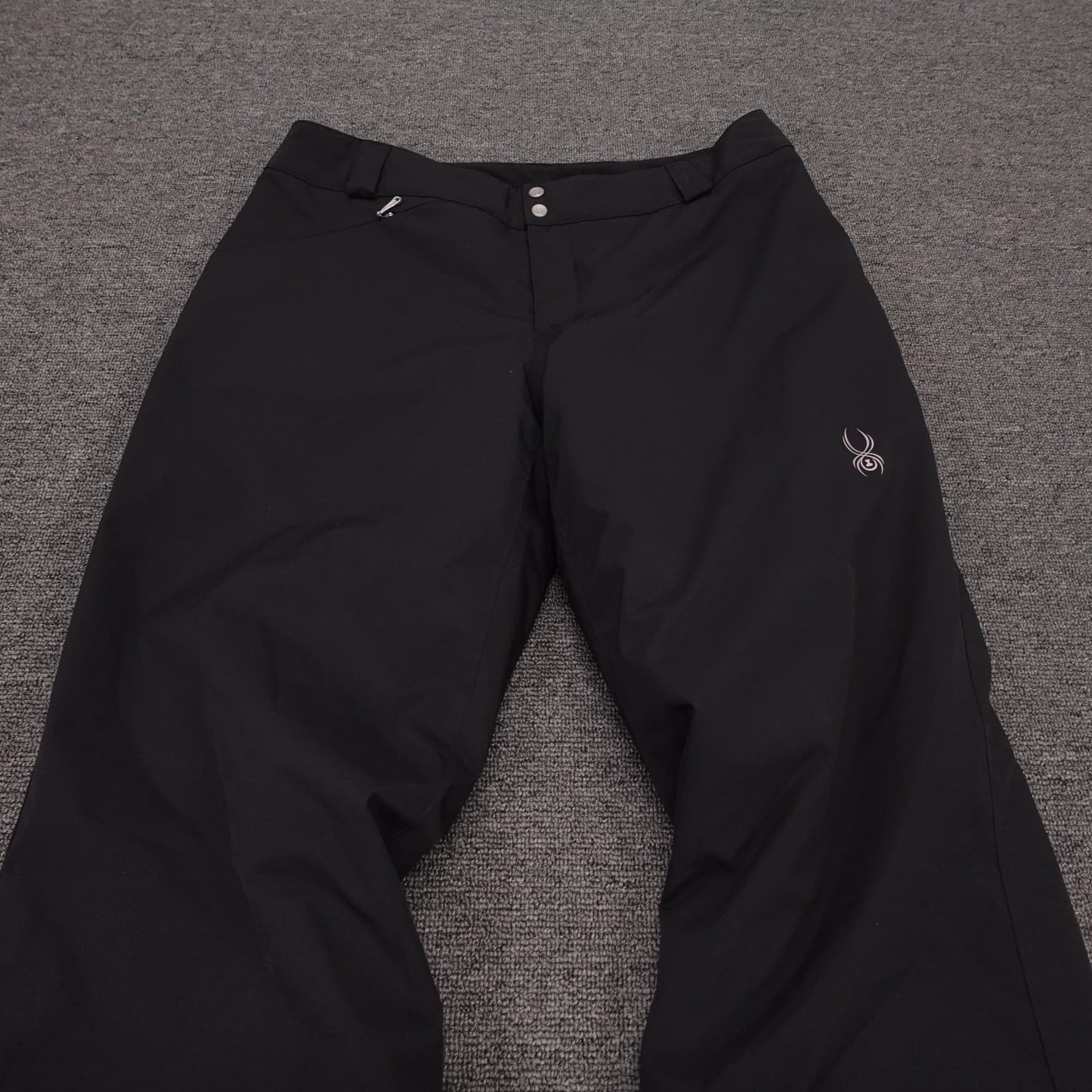 Spyder Snow Pants Womens 6 Short Black Insulated Ski Snowboard 30x29 Lined Warm - Thumbnail 2
