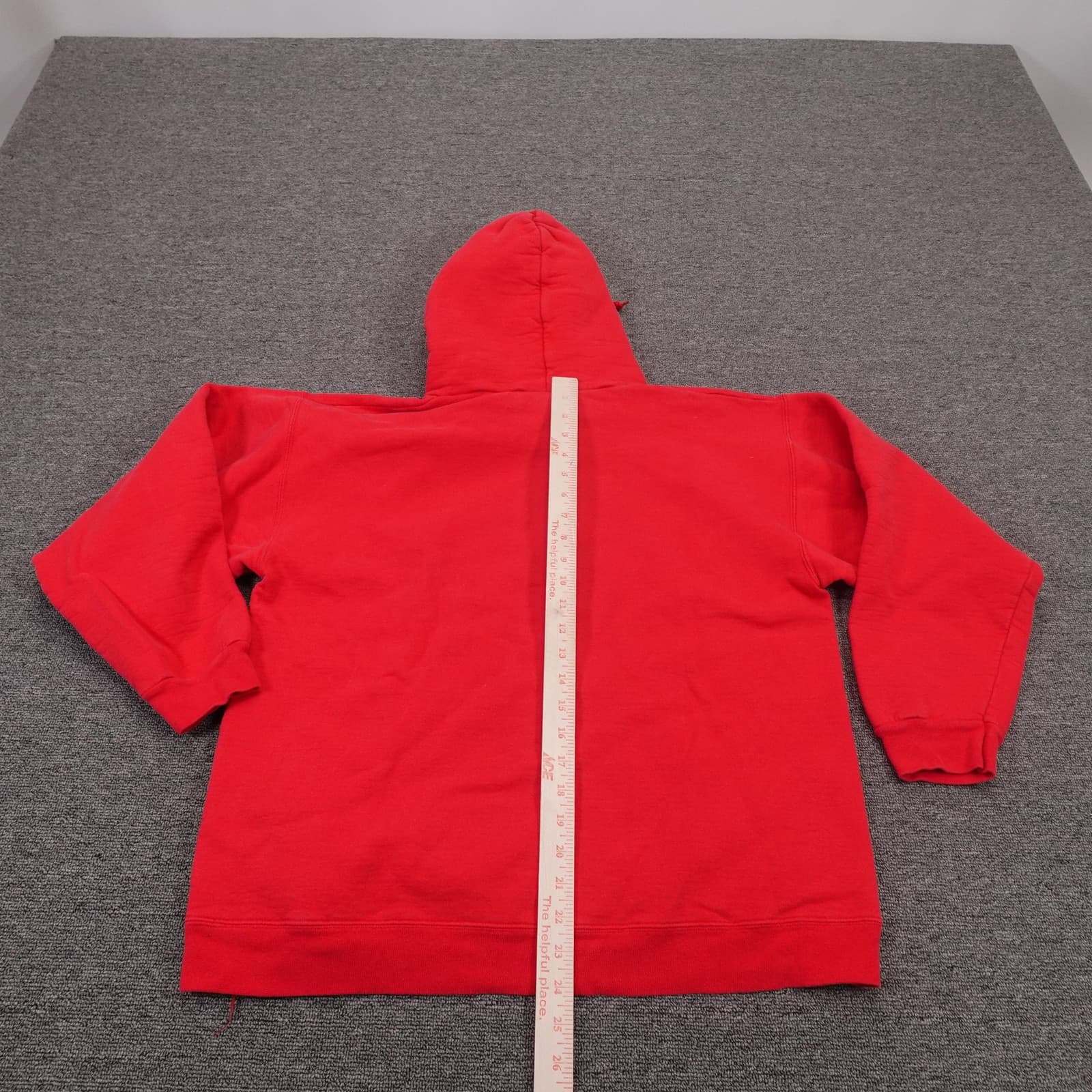Maryland Terrapins Hoodie Mens Medium Red NCAA Football Hanes Sweatshirt - Thumbnail 7