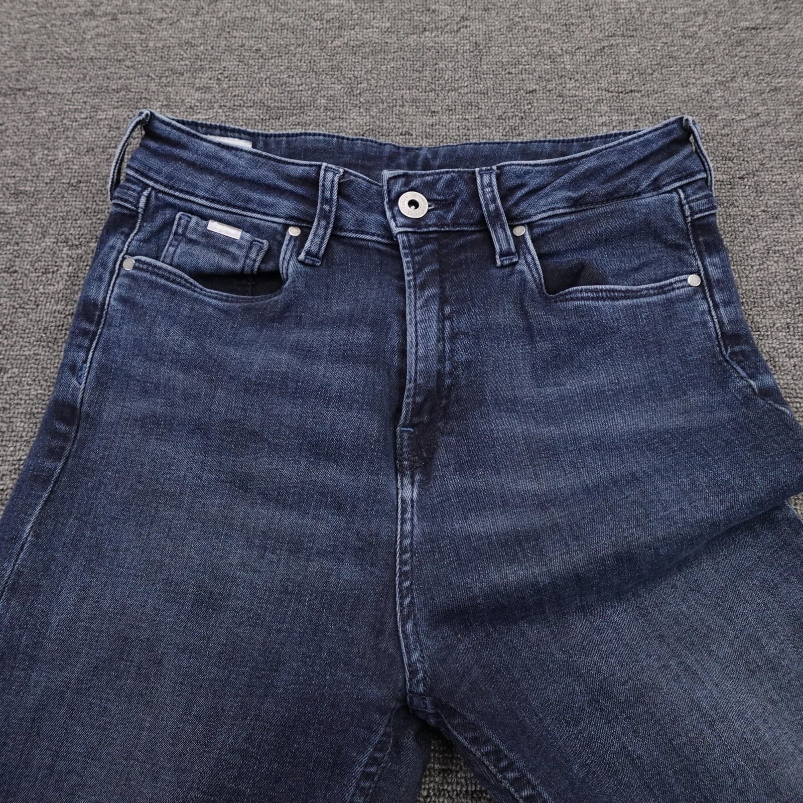 Pepe Jeans Willa Flare Jeans Womens 28 Blue Denim Med Wash High Rise 28x30 - Thumbnail 2