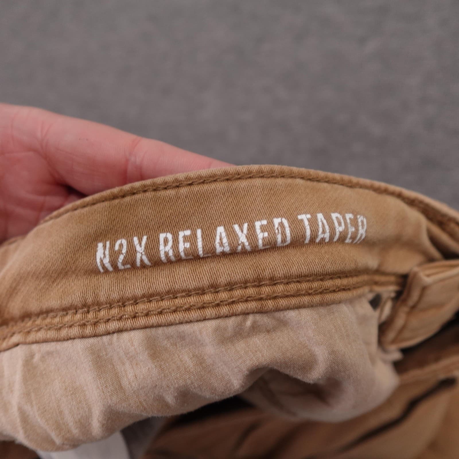 DUER N2X Relaxed Taper Jeans Mens 30x31 Beige 5 Pocket Denim Casual Pants - Thumbnail 6