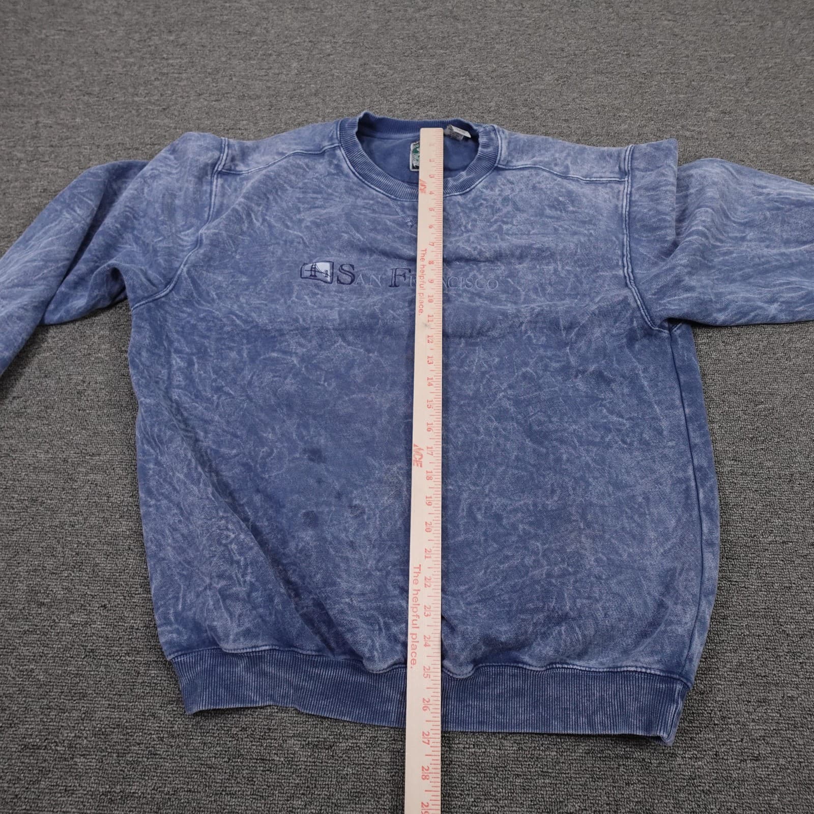 McIntosh & Seymour Sweatshirt Mens Large Blue San Francisco Graphic Fleece - Thumbnail 6