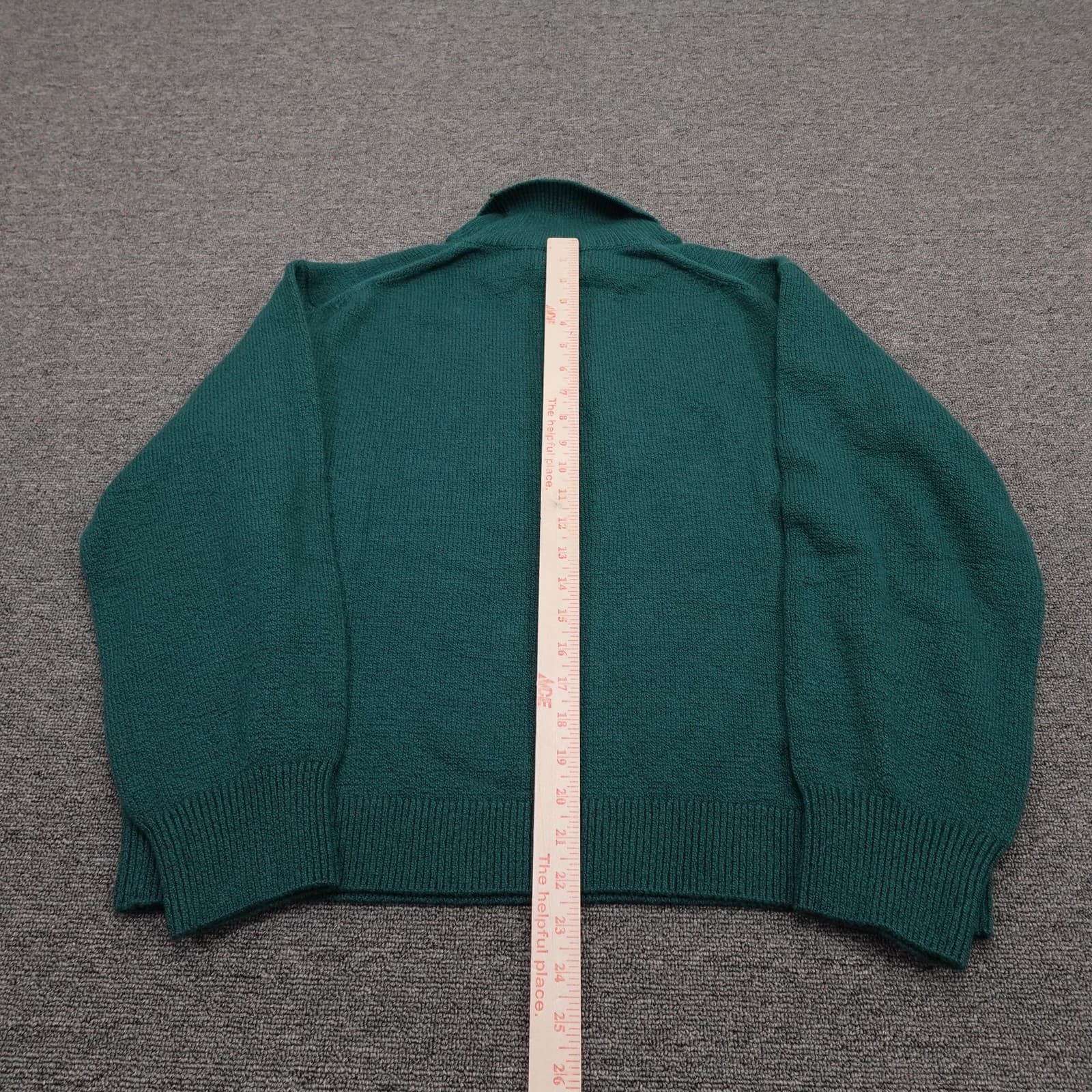 Banana Republic Sweater Womens Large Green Turtleneck Knit Pullover Stretch - Thumbnail 5