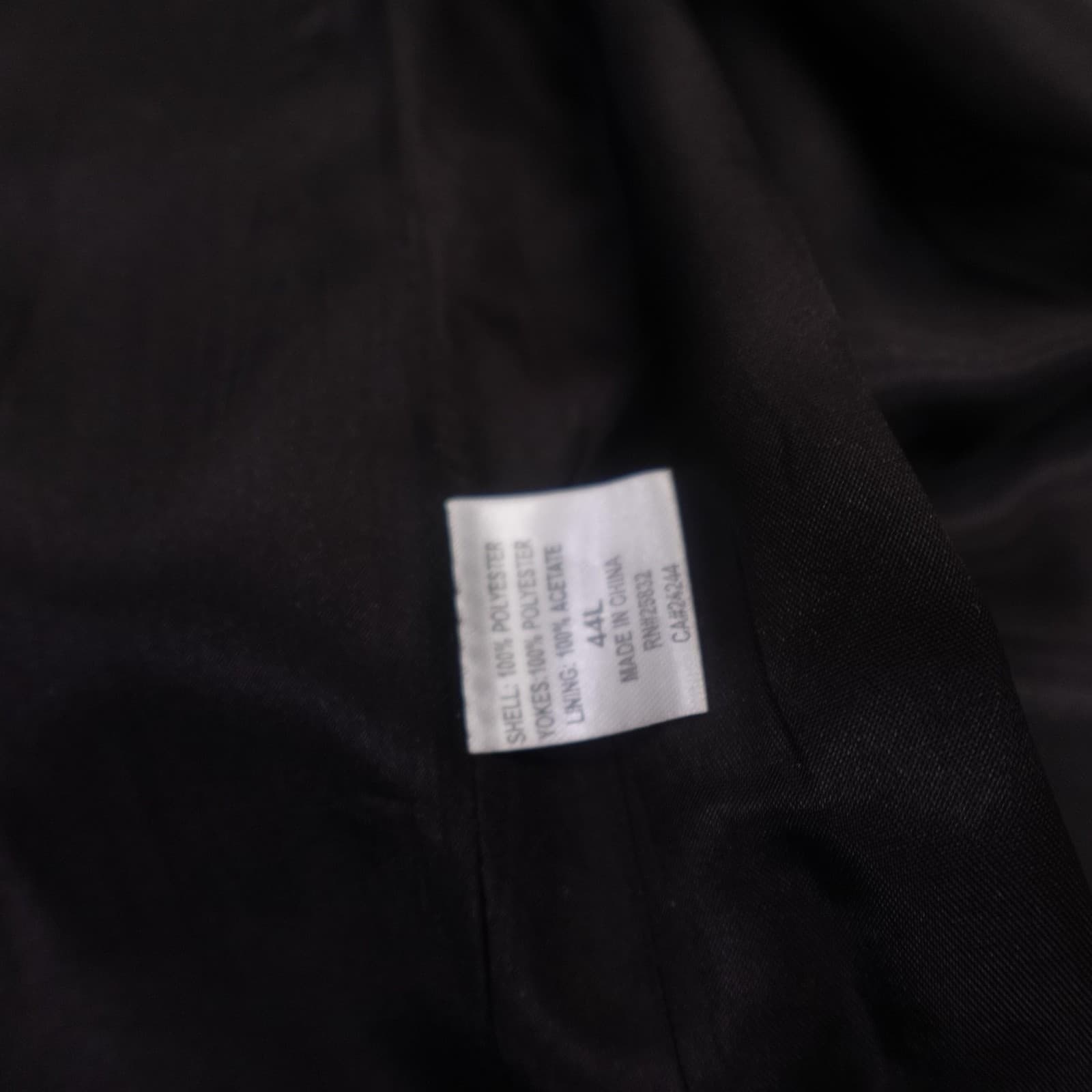 Circle S Suit Jacket Mens 44 Long Black Western Yoke 2 Button Cowboy Formal - Thumbnail 5