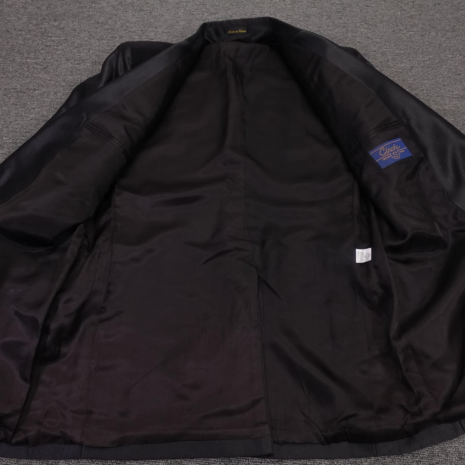 Circle S Suit Jacket Mens 44 Long Black Western Yoke 2 Button Cowboy Formal - Thumbnail 3