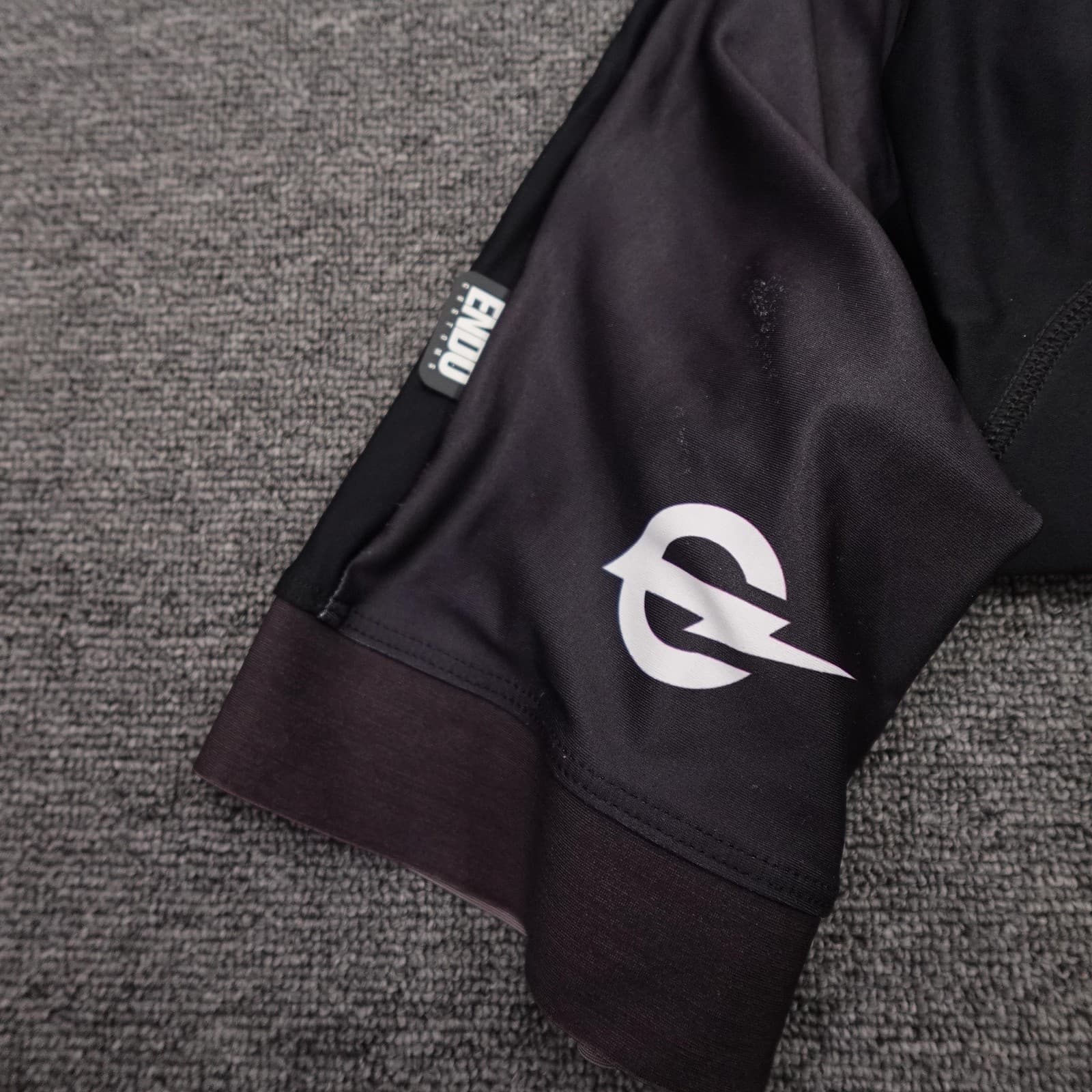 Endo Customs Cycling Bib Shorts Mens XS Black Golden Saddle Chamois Bike USA - Thumbnail 2