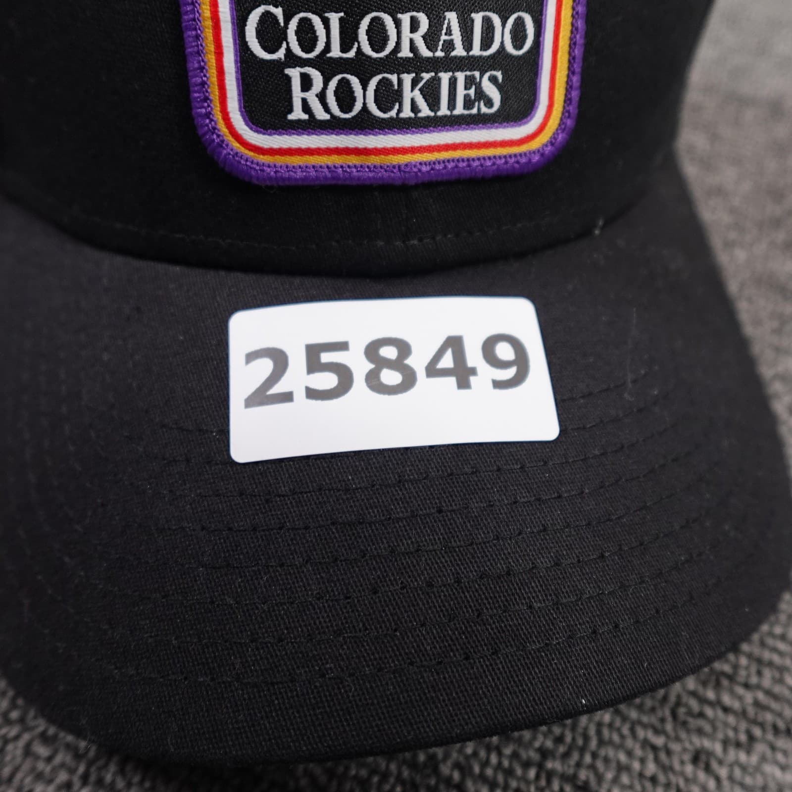 Colorado Rockies Hat Cap Fitted Mens Large Black MLB Baseball 39THIRTY New Era - Thumbnail 8
