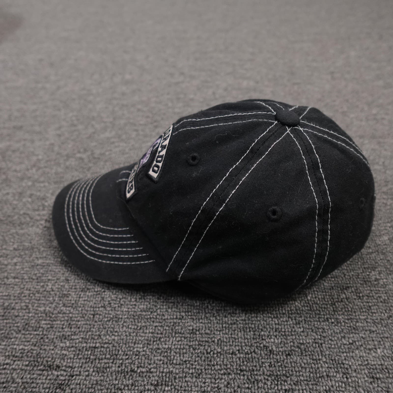 Colorado Rockies Hat Cap Strap Back Youth Black MLB Baseball Fan Favorite - Thumbnail 2