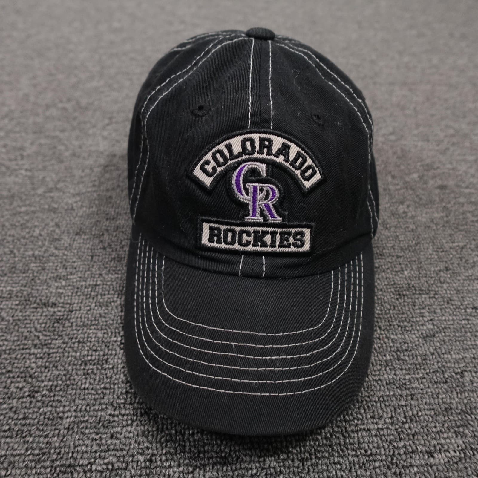 Colorado Rockies Hat Cap Strap Back Youth Black MLB Baseball Fan Favorite