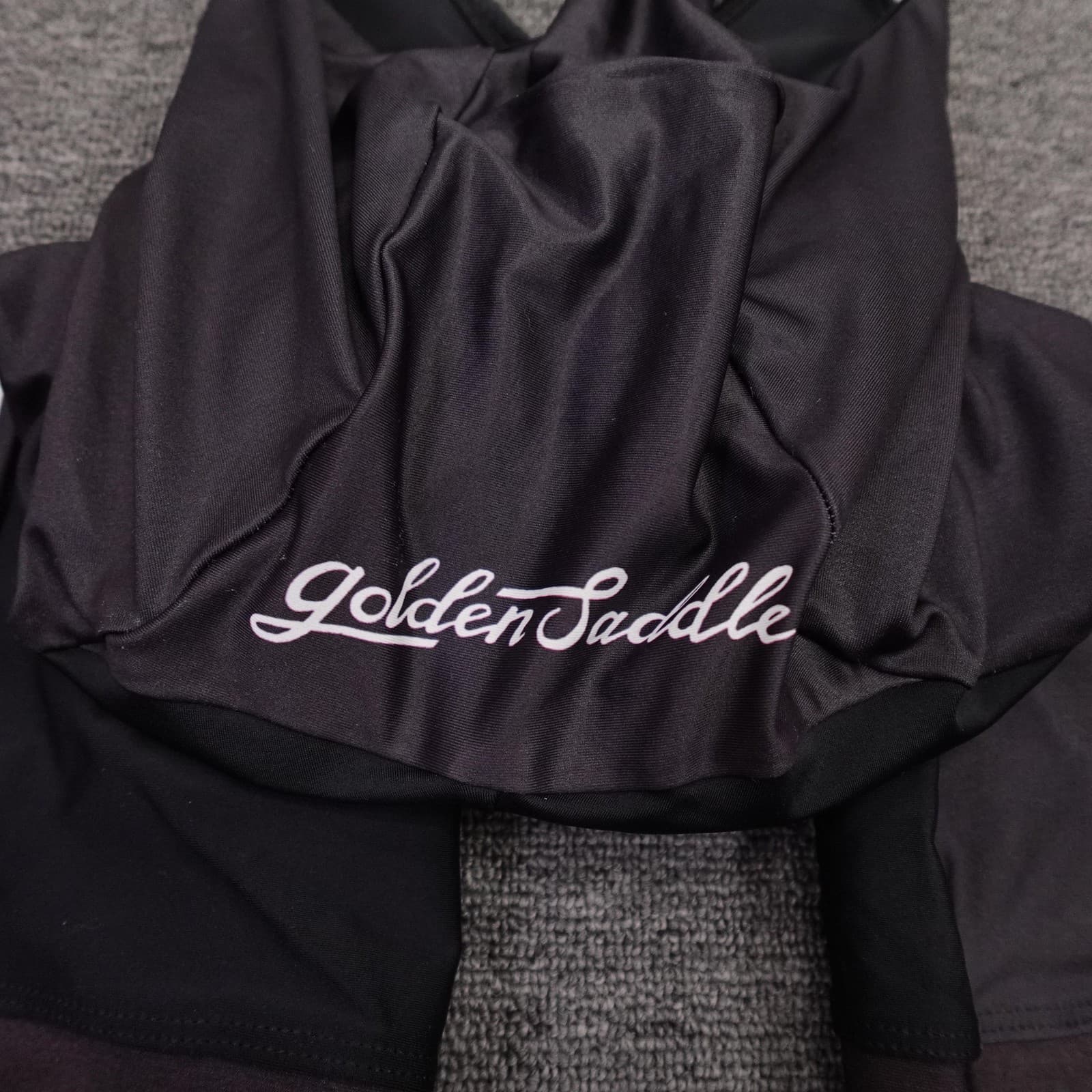 Endo Customs Cycling Bib Shorts Mens XS Black Golden Saddle Chamois Bike USA - Thumbnail 8