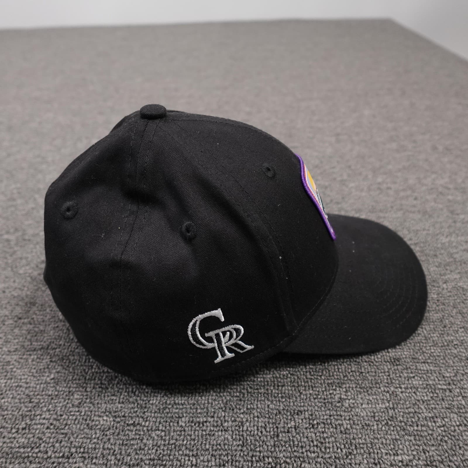 Colorado Rockies Hat Cap Fitted Mens Large Black MLB Baseball 39THIRTY New Era - Thumbnail 5