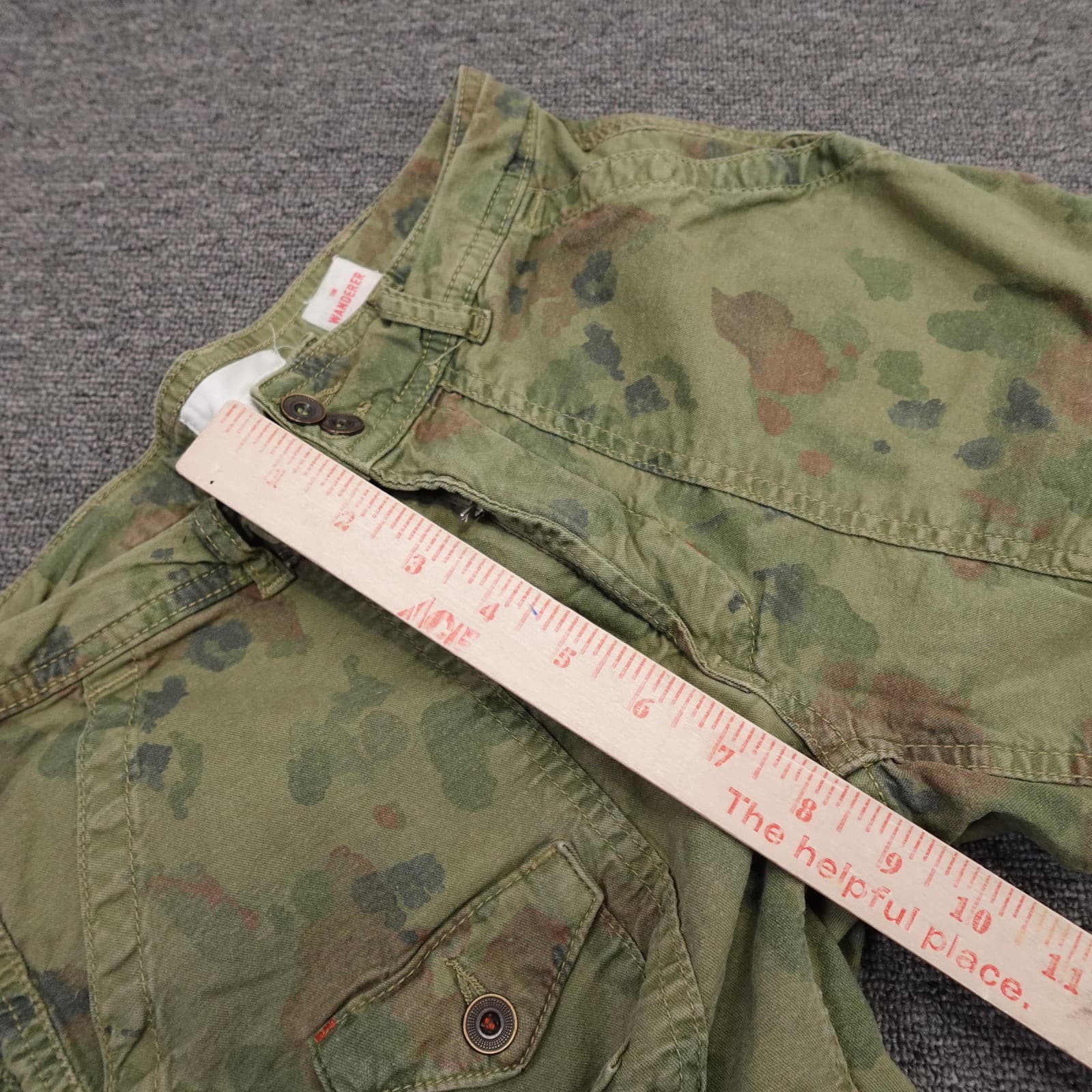 Anthropologie The Wanderer Shorts Womens 25 Green Camo Cargo Relaxed Casual - Thumbnail 6