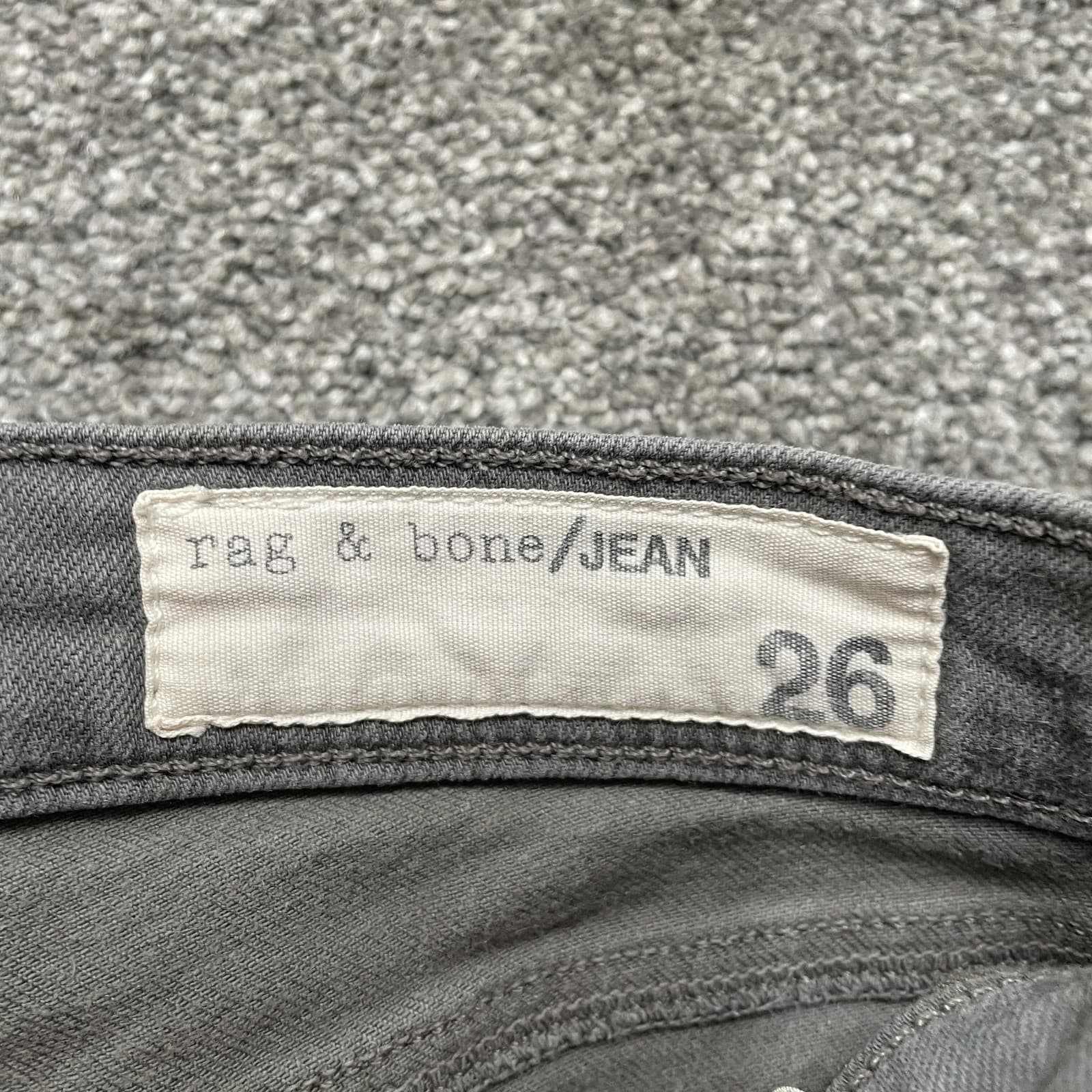 Rag & Bone Jeans Womens 26 Gray Sage The Jean Zipper Capri Distressed Slim Fit - Thumbnail 5
