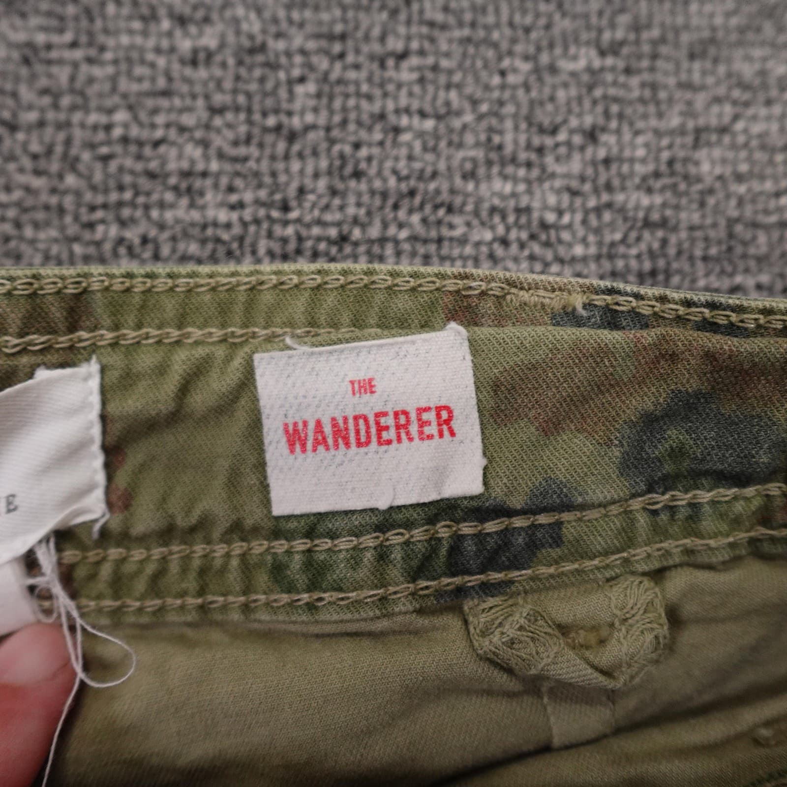 Anthropologie The Wanderer Shorts Womens 25 Green Camo Cargo Relaxed Casual - Thumbnail 3
