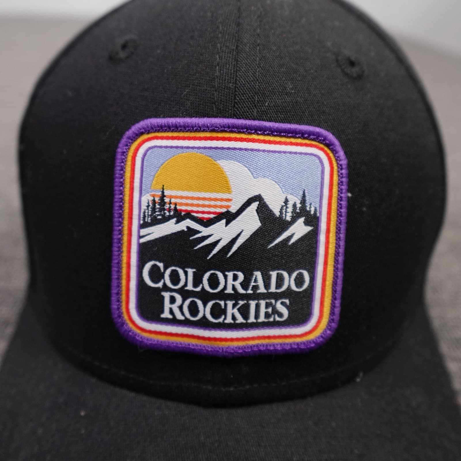 Colorado Rockies Hat Cap Fitted Mens Large Black MLB Baseball 39THIRTY New Era - Thumbnail 2
