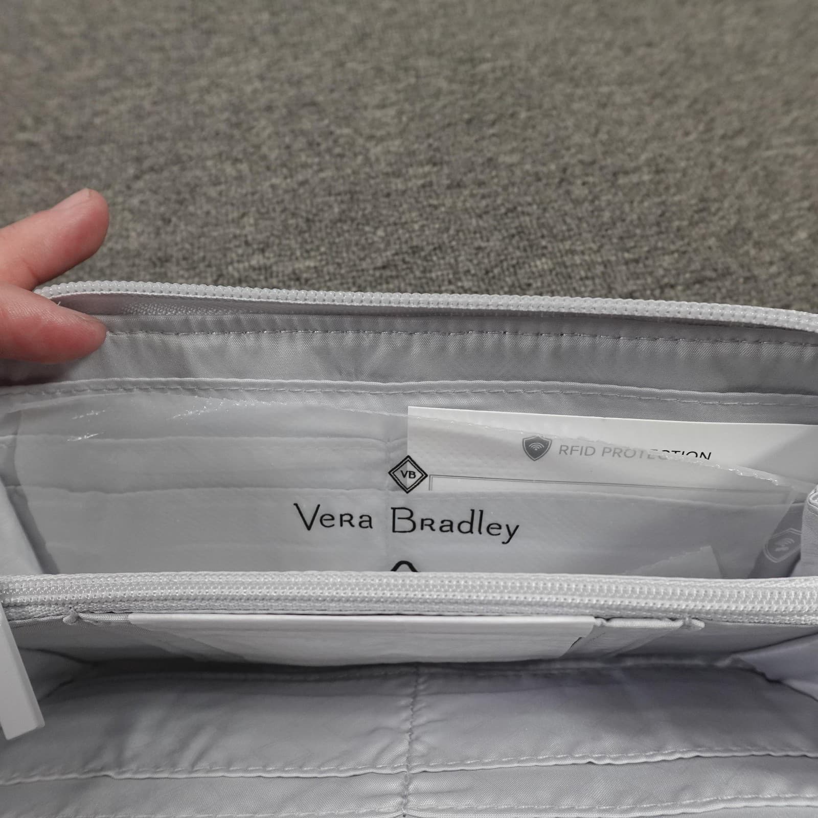 Vera Bradley RFID Wristlet Clutch Womens Small Sun Washed Tropical Ultralight - Thumbnail 6