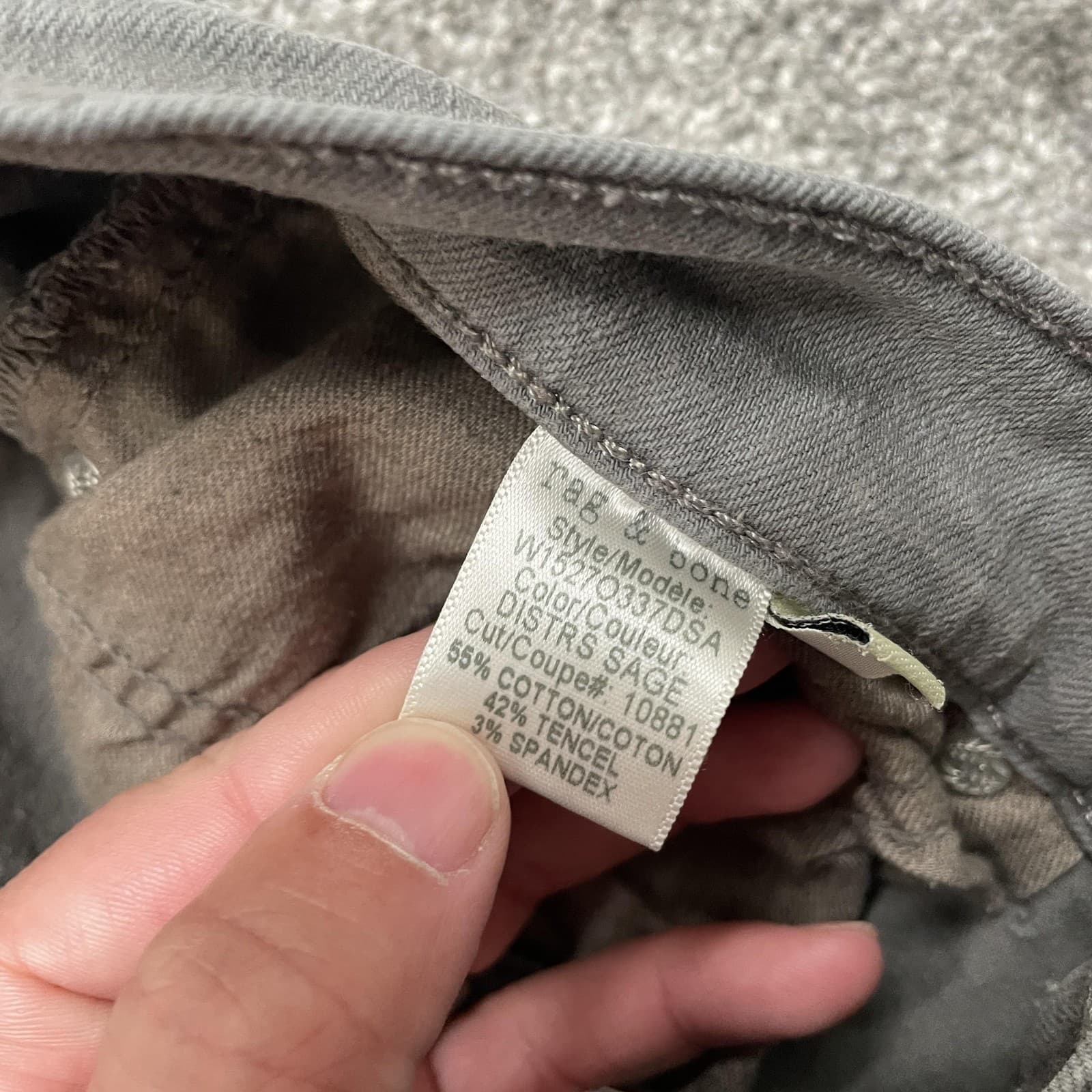Rag & Bone Jeans Womens 26 Gray Sage The Jean Zipper Capri Distressed Slim Fit - Thumbnail 6