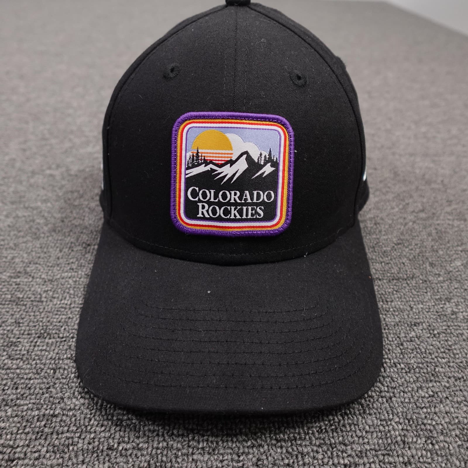 Colorado Rockies Hat Cap Fitted Mens Large Black MLB Baseball 39THIRTY New Era