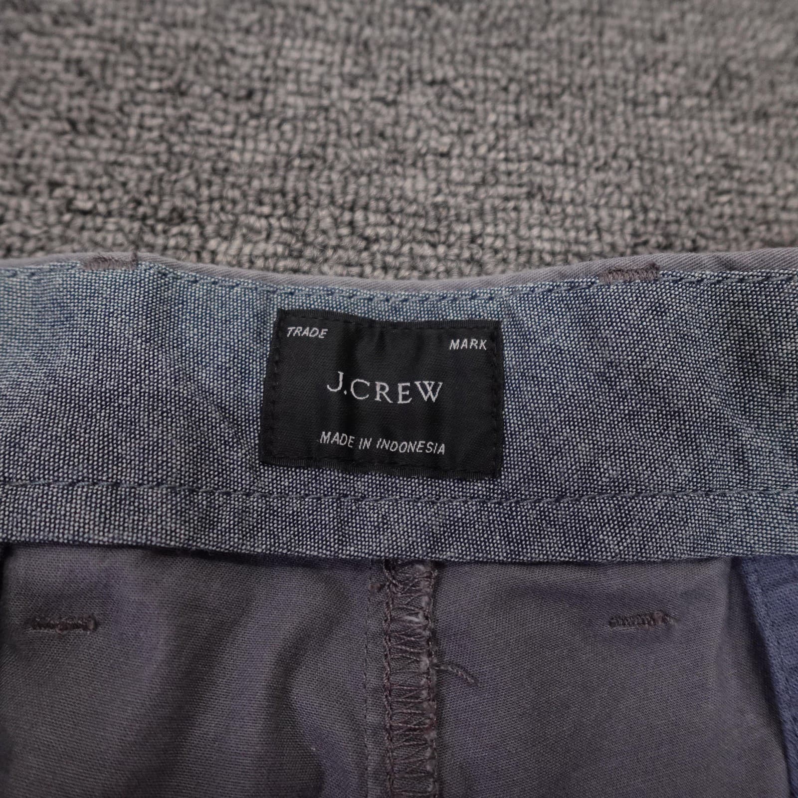 J.Crew Shorts Mens 36 Gray Chino Stretch 9 Inseam Casual Summer Travel Wear - Thumbnail 3