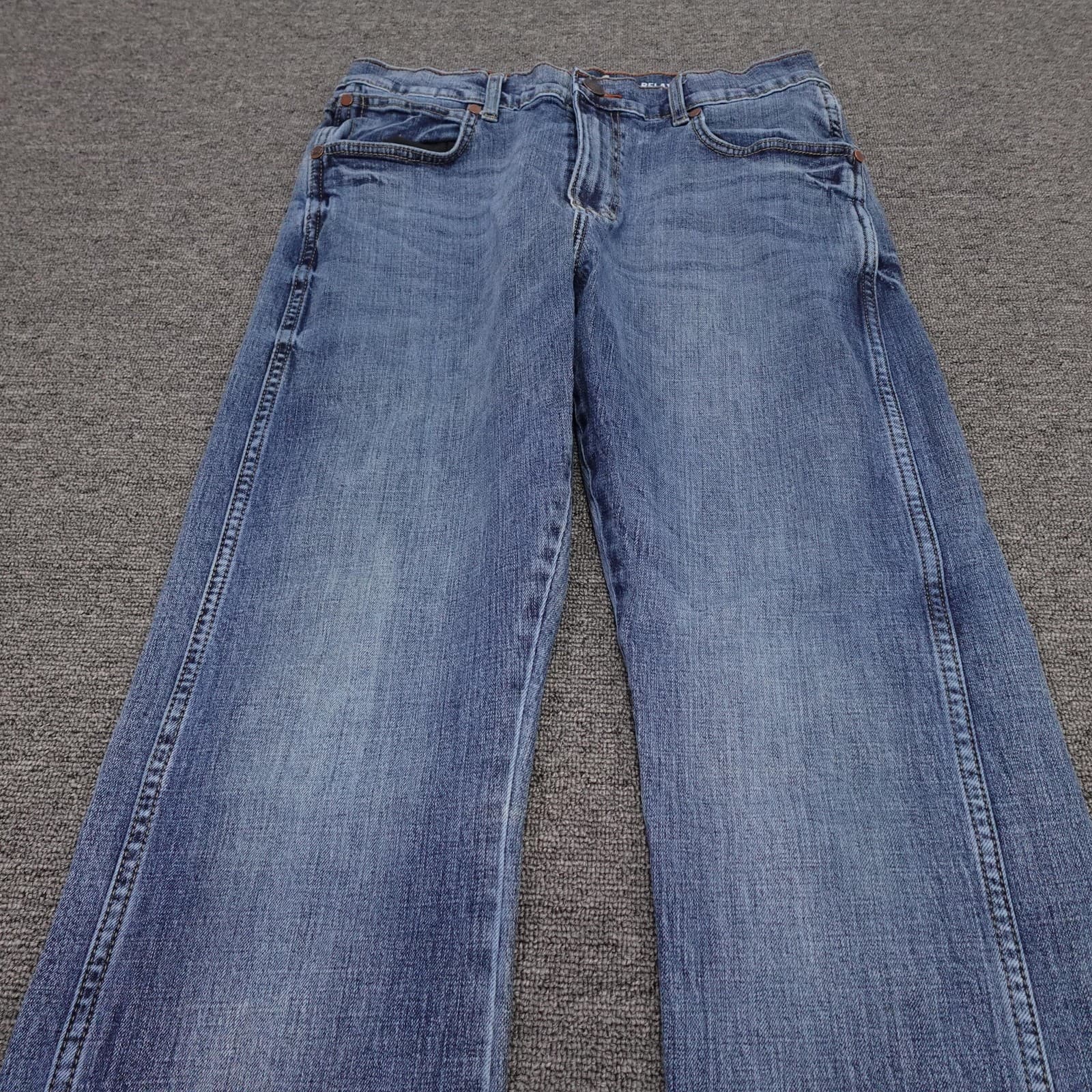 Wrangler Retro Relaxed Boot Jeans Mens 33x33 Blue Medium Wash Bootcut Denim - Thumbnail 2