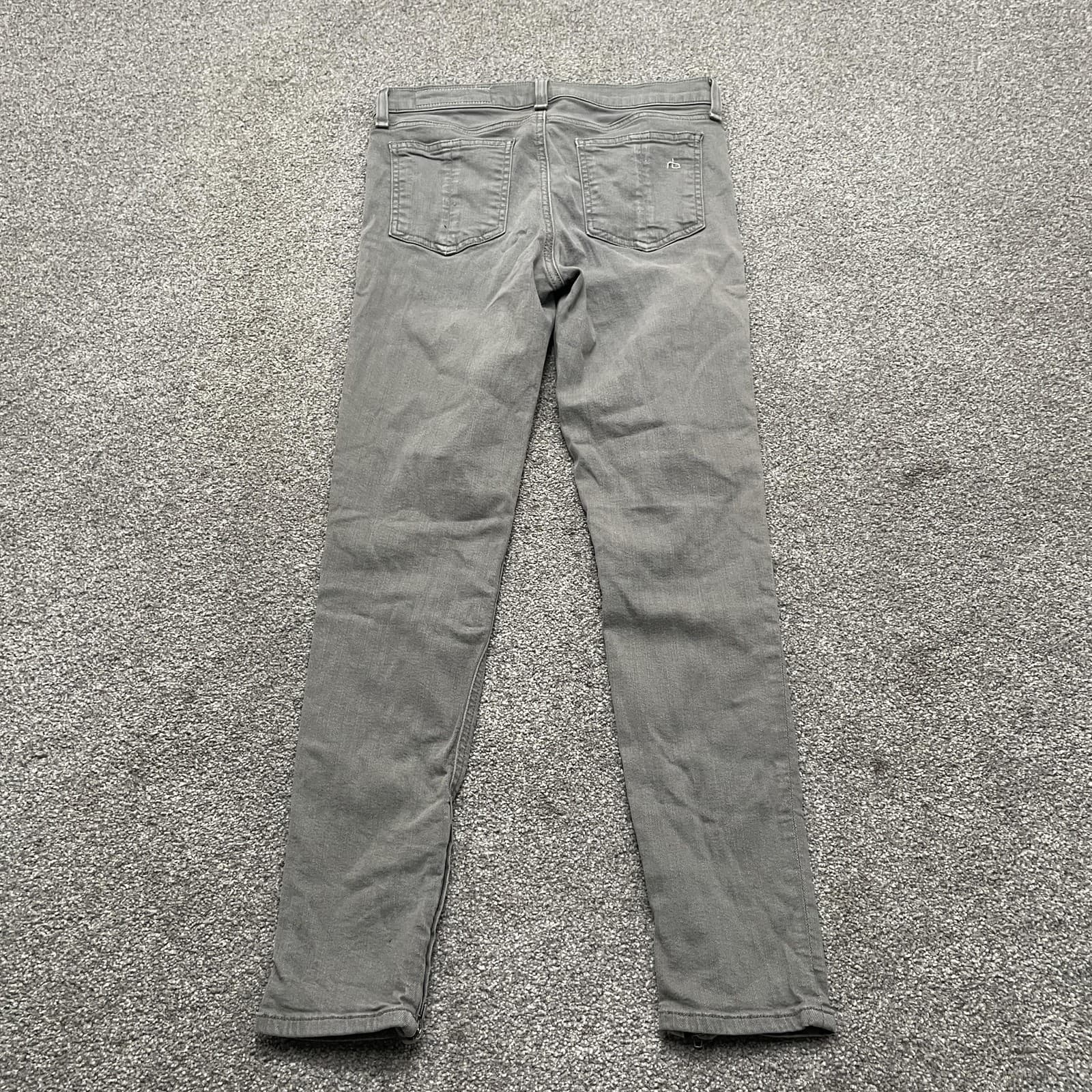 Rag & Bone Jeans Womens 26 Gray Sage The Jean Zipper Capri Distressed Slim Fit - Thumbnail 7