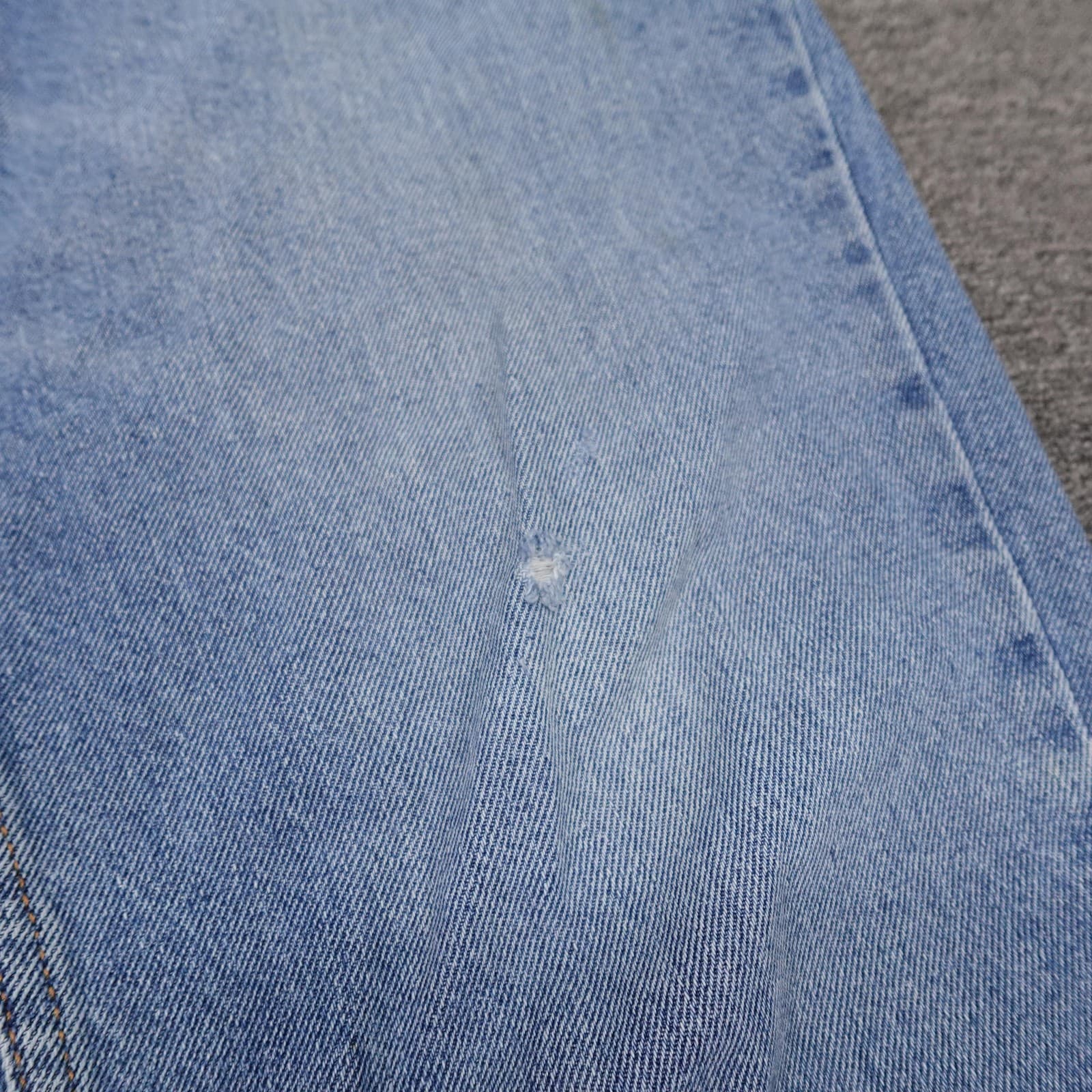 Vintage Tommy Jeans Carpenter Jeans Mens 36x28 Blue Light Relaxed Straight Denim - Thumbnail 2