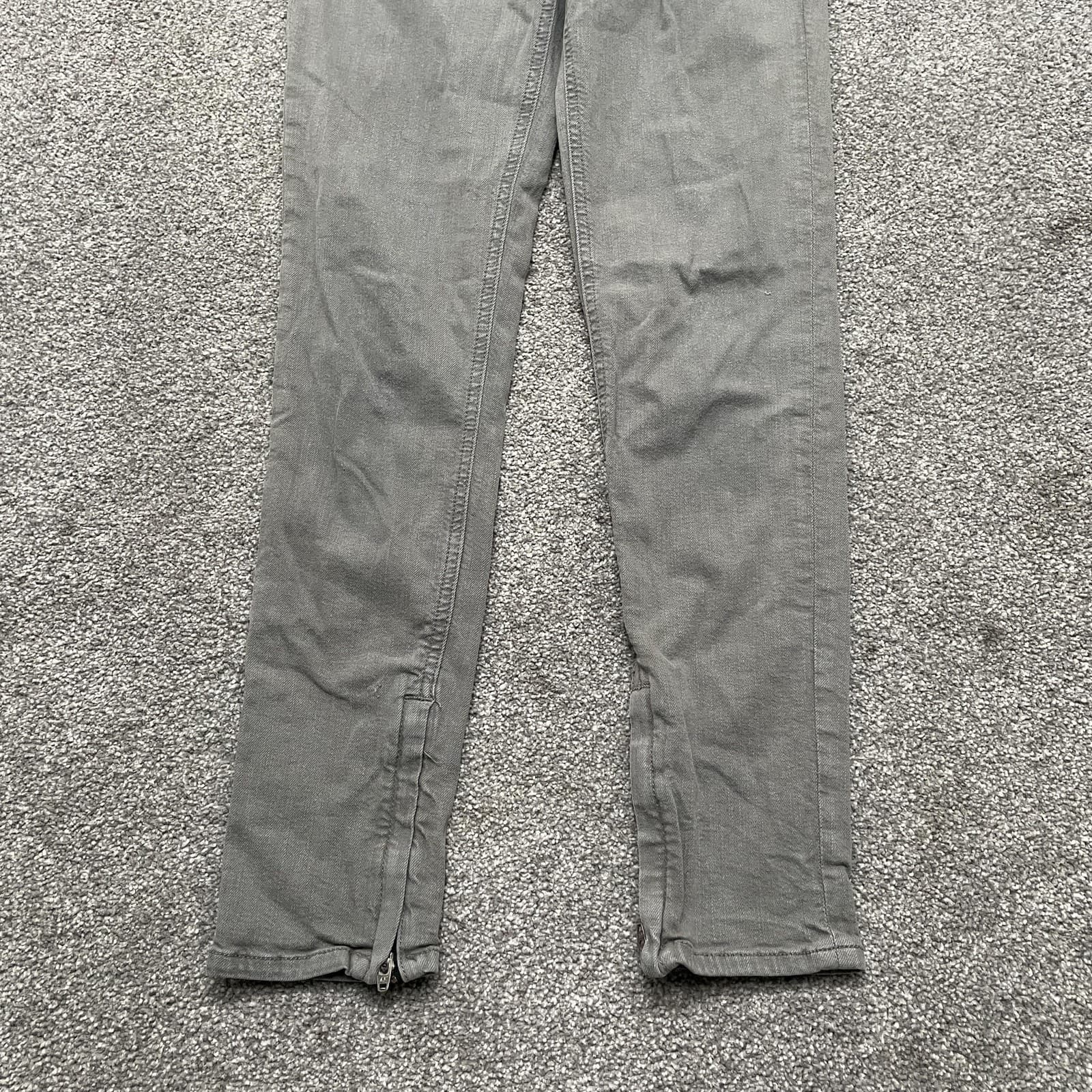 Rag & Bone Jeans Womens 26 Gray Sage The Jean Zipper Capri Distressed Slim Fit - Thumbnail 2
