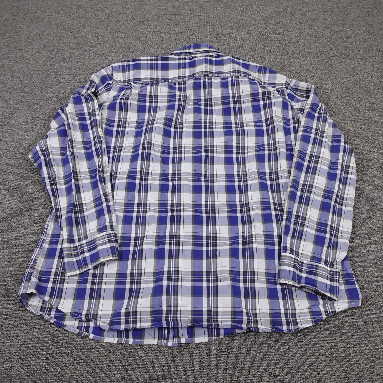 Levis Shirt Mens 2XL Blue Plaid Long Sleeve Button Up Casual Regular Fit - Thumbnail 6