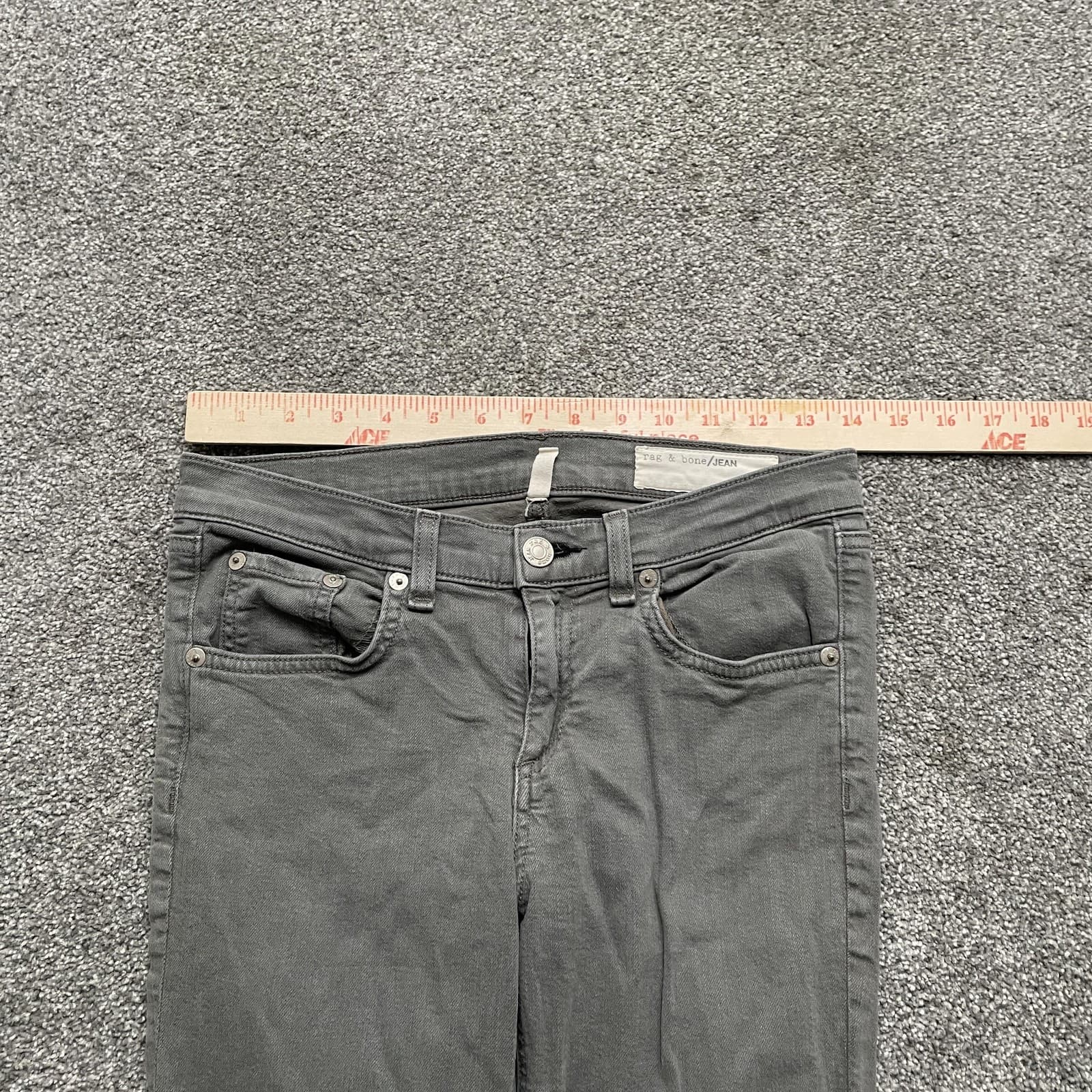 Rag & Bone Jeans Womens 26 Gray Sage The Jean Zipper Capri Distressed Slim Fit - Thumbnail 8