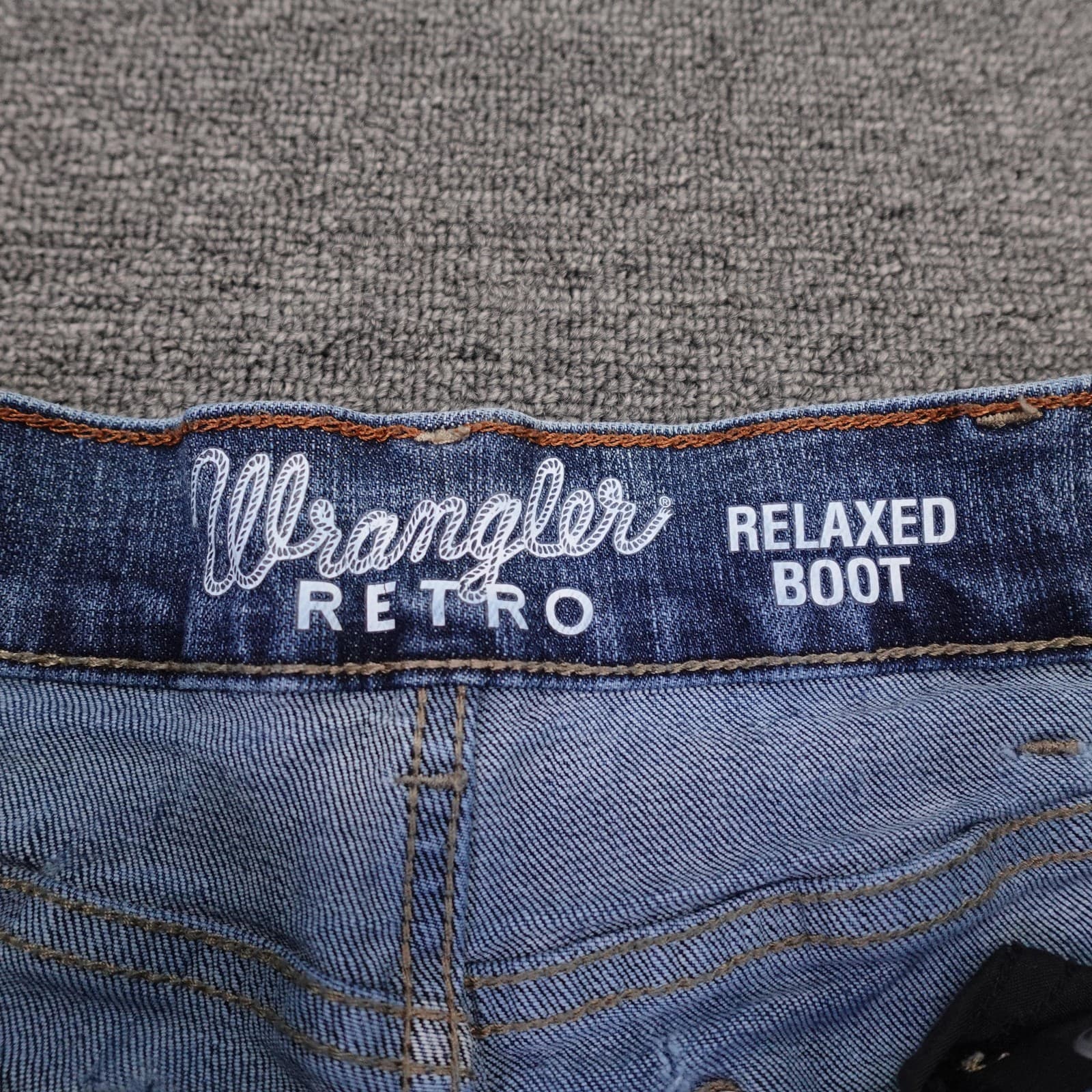 Wrangler Retro Relaxed Boot Jeans Mens 33x33 Blue Medium Wash Bootcut Denim - Thumbnail 3