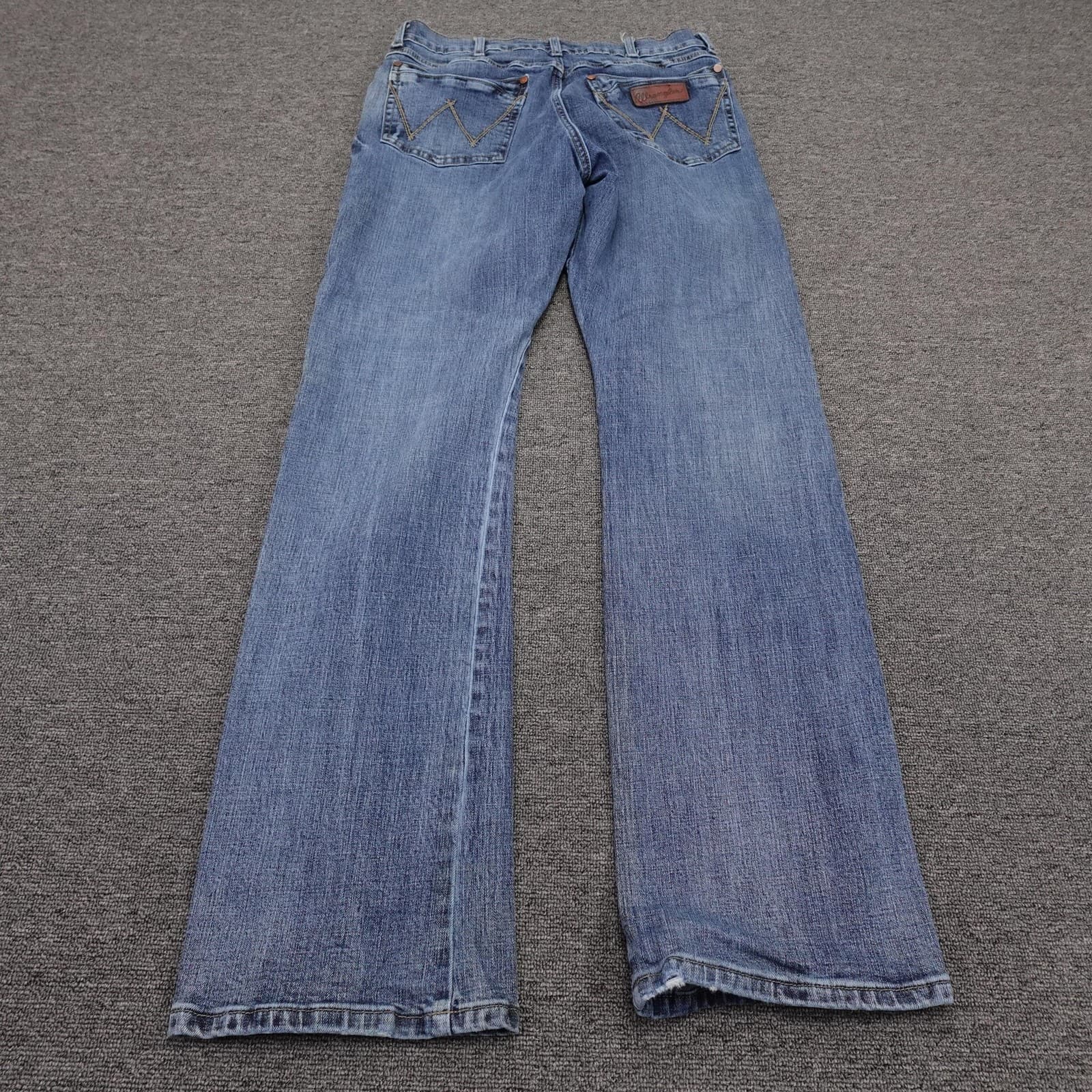 Wrangler Retro Relaxed Boot Jeans Mens 33x33 Blue Medium Wash Bootcut Denim - Thumbnail 5