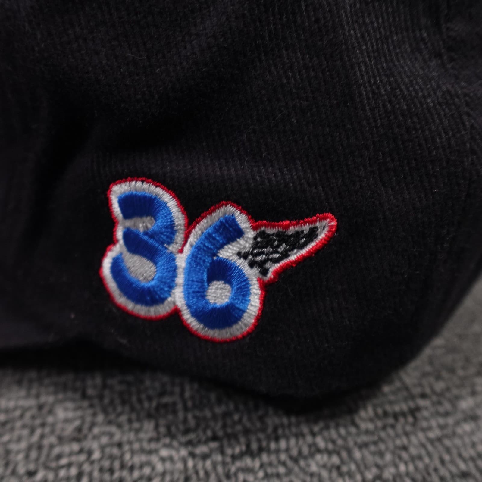 Vintage M&M's Racing Hat Cap Strap Back One Size Black NASCAR Ernie Irvan 36 - Thumbnail 4