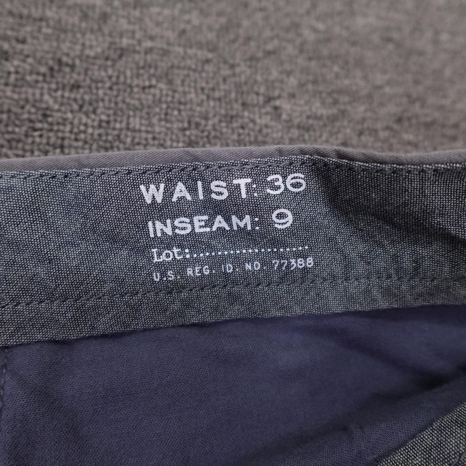 J.Crew Shorts Mens 36 Gray Chino Stretch 9 Inseam Casual Summer Travel Wear - Thumbnail 4