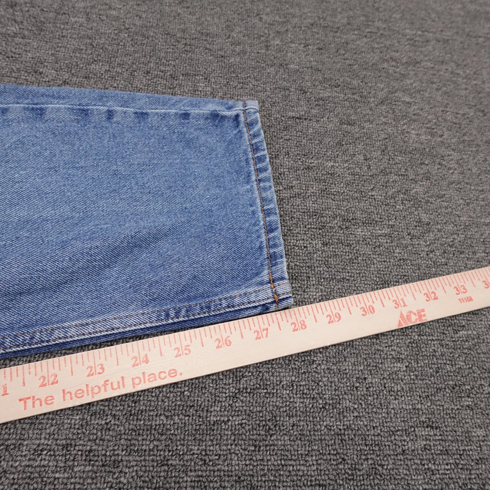 Vintage Tommy Jeans Carpenter Jeans Mens 36x28 Blue Light Relaxed Straight Denim - Thumbnail 14