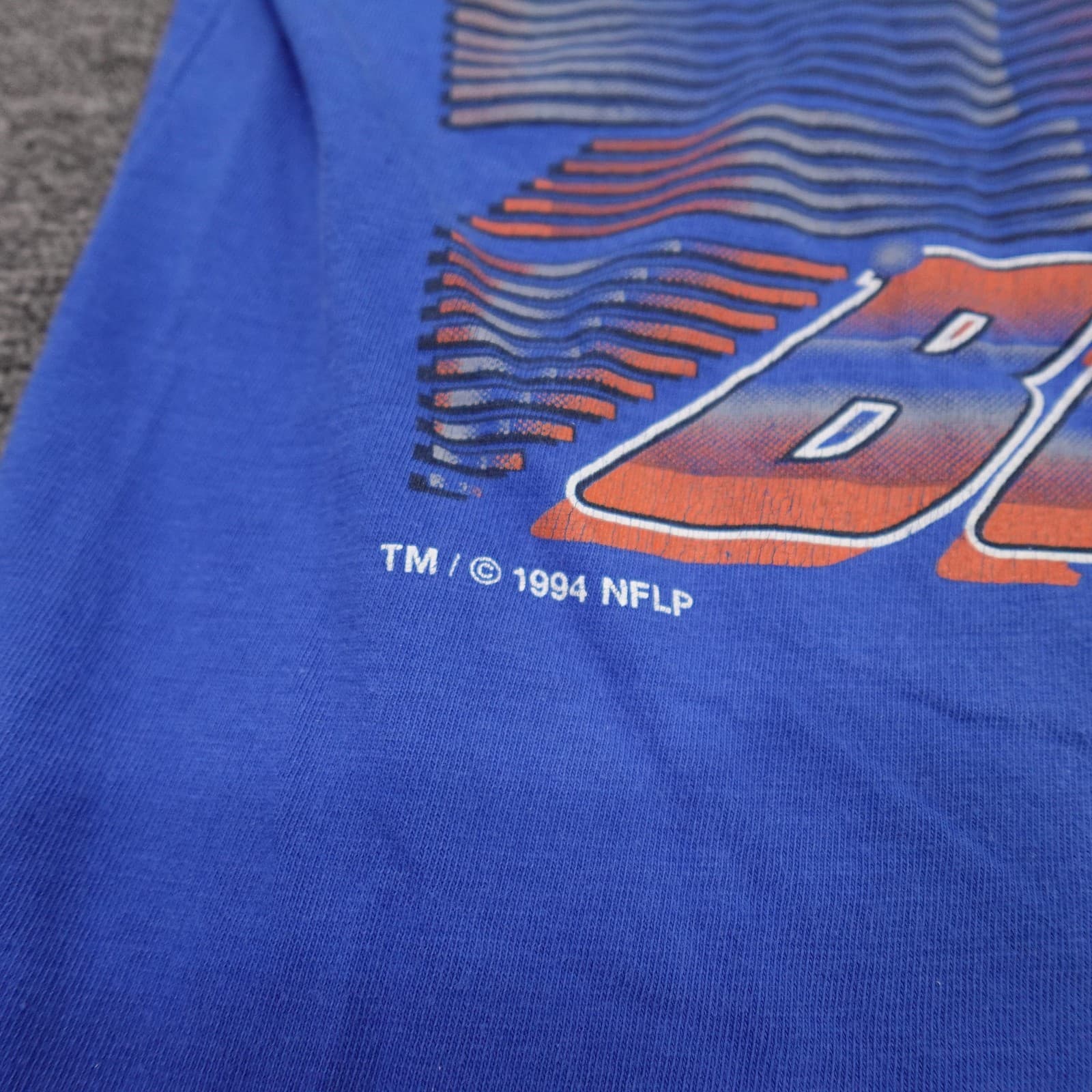 Vintage Denver Broncos Shirt Mens Large Blue NFL Football Competitor 90s - Thumbnail 3