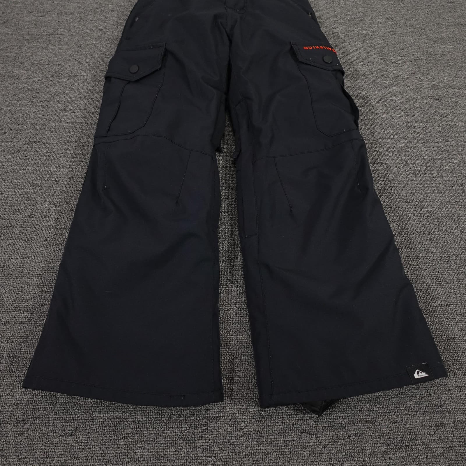 Quiksilver Snow Pants Youth 8 Black DryFlight 10K Insulated Cargo Ski Snowboard - Thumbnail 2