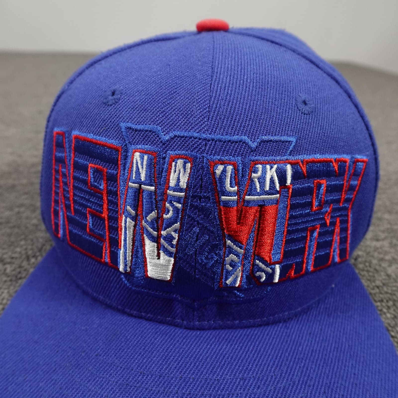 New York Rangers Hat Cap Snap Back Boys One Size Blue Red NHL Hockey Youth - Thumbnail 2