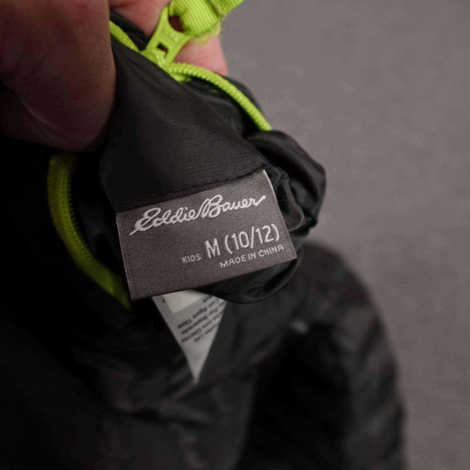 Eddie Bauer Jacket Youth Medium 10-12 Black Reversible Hooded Down Puffer Winter - Thumbnail 10