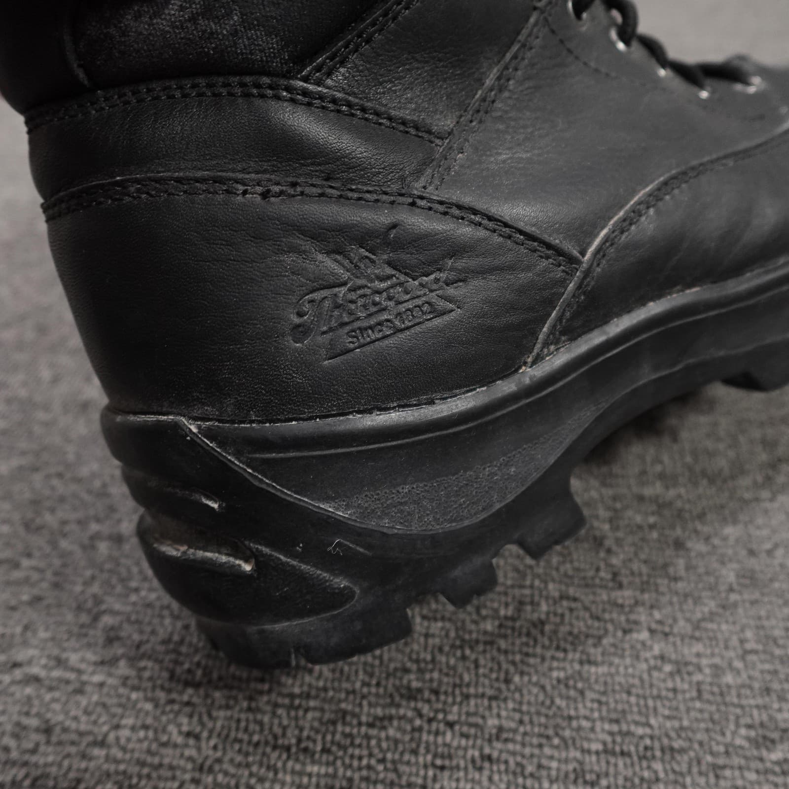 Thorogood Boots Mens Size 11 Black Leather Steel Toe Work Boots Ankle Combat - Thumbnail 12