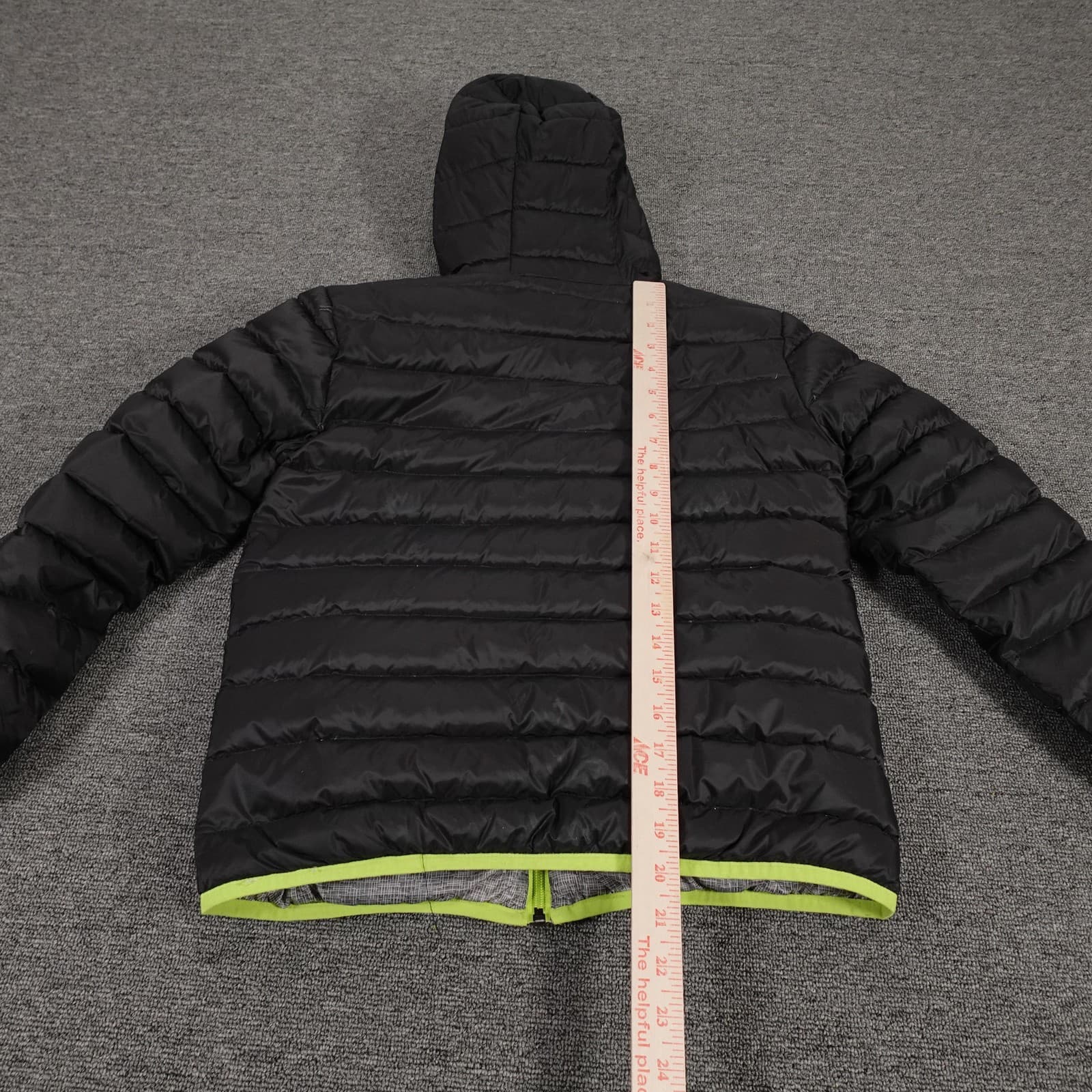 Eddie Bauer Jacket Youth Medium 10-12 Black Reversible Hooded Down Puffer Winter - Thumbnail 8