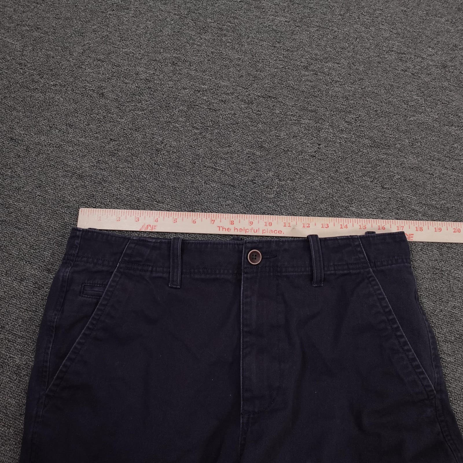 Sonoma Life + Style Shorts Mens 33 Blue Chino Flat Front 11 Inseam Casual - Thumbnail 5