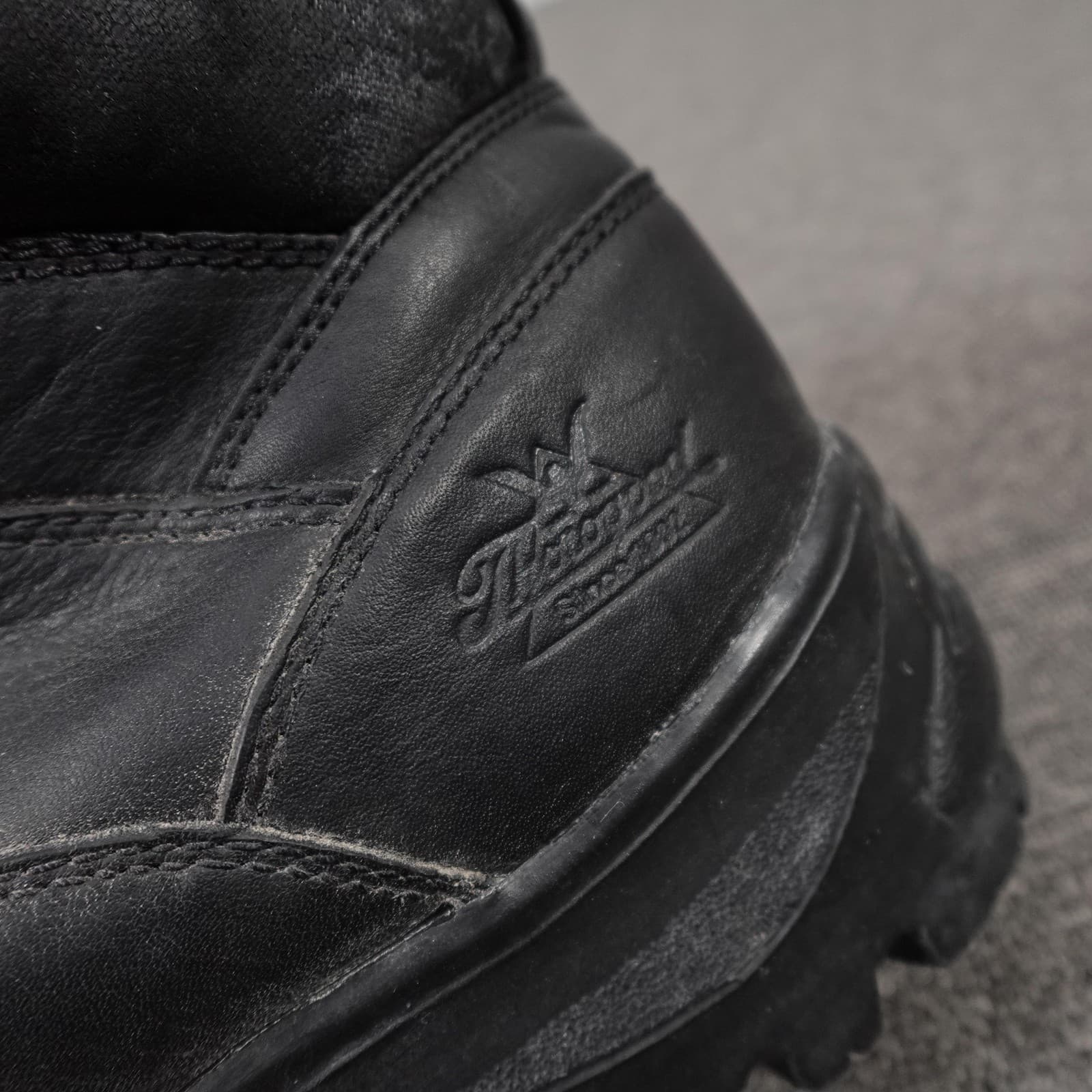Thorogood Boots Mens Size 11 Black Leather Steel Toe Work Boots Ankle Combat - Thumbnail 8