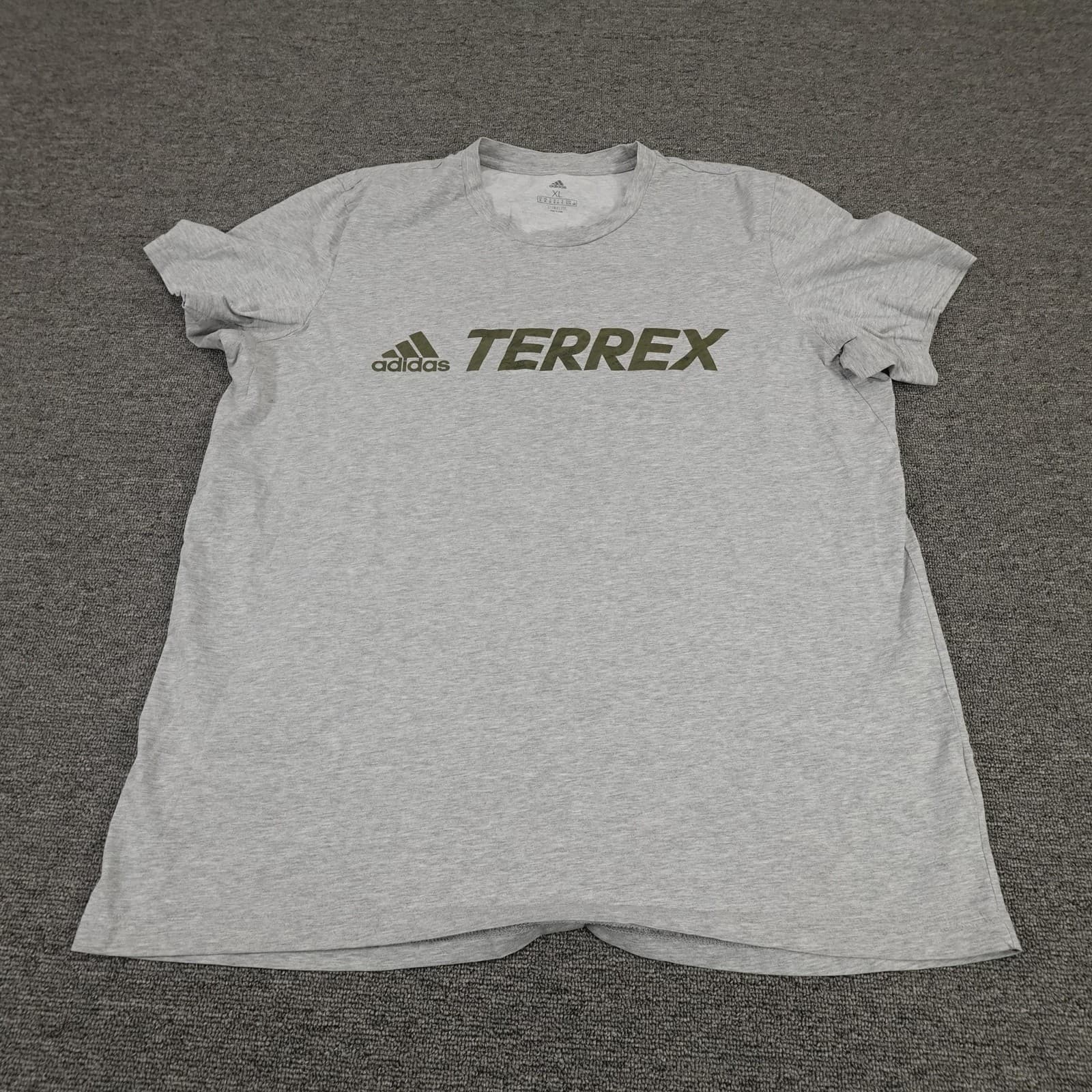 Adidas Terrex Shirt Womens XL Gray Climalite Short Sleeve Hiking Running Tee