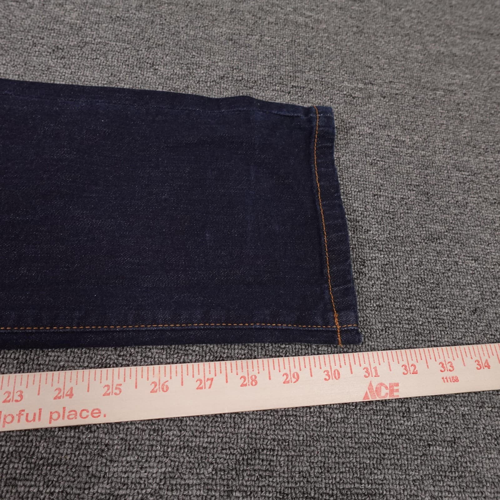 Lucky Brand Classic Straight Jeans Youth 20 Blue Dark Wash Stretch Denim 32x31 - Thumbnail 10