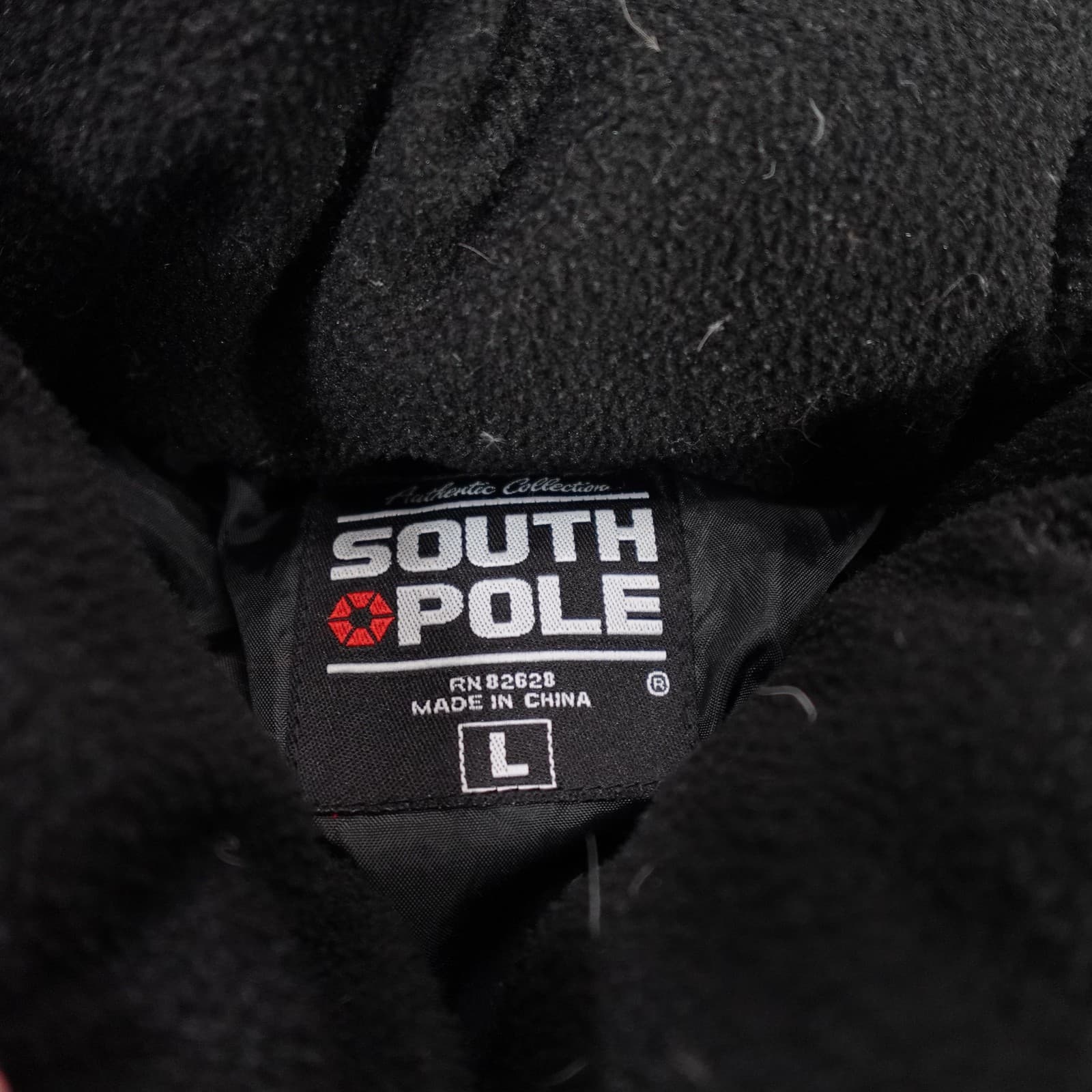 Vintage South Pole Jacket Large Black Down Puffer Full Zip Hip Hop Rap Tee Y2K - Thumbnail 5