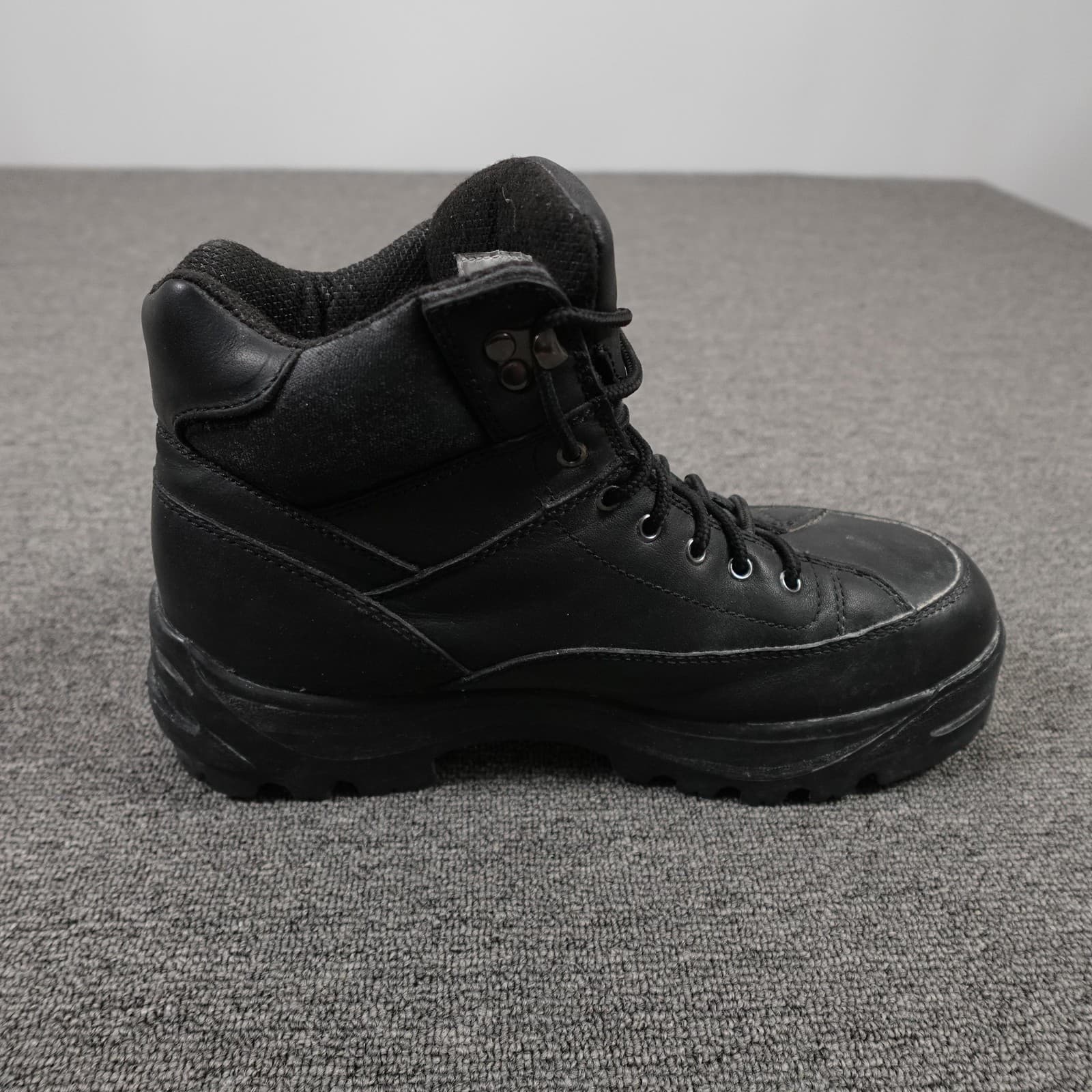 Thorogood Boots Mens Size 11 Black Leather Steel Toe Work Boots Ankle Combat - Thumbnail 4
