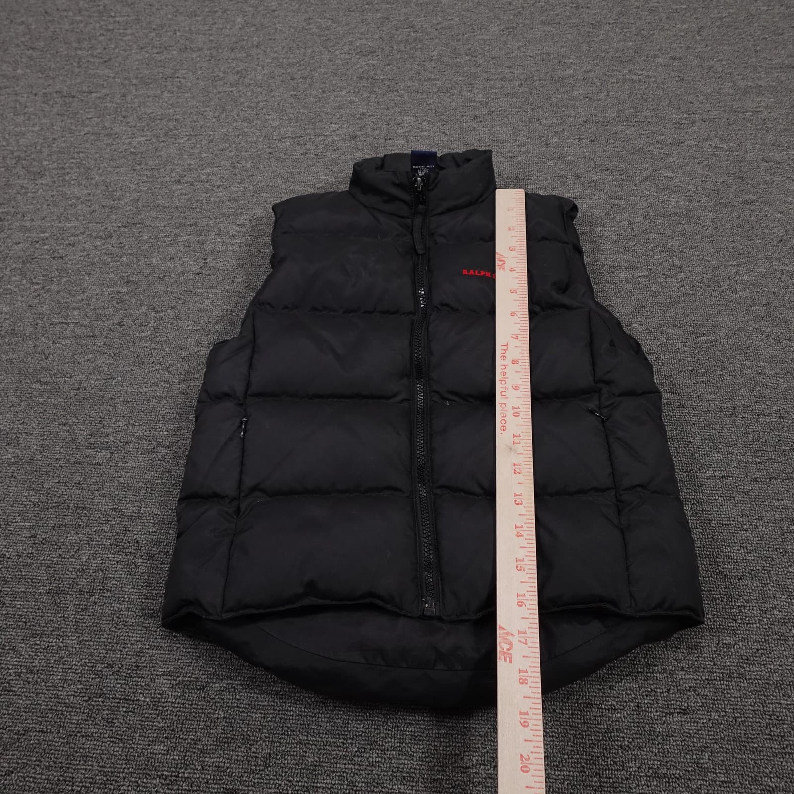 Ralph Lauren Vest Kids Small Black Down Puffer Quilted Zip Nylon Winter - Thumbnail 6