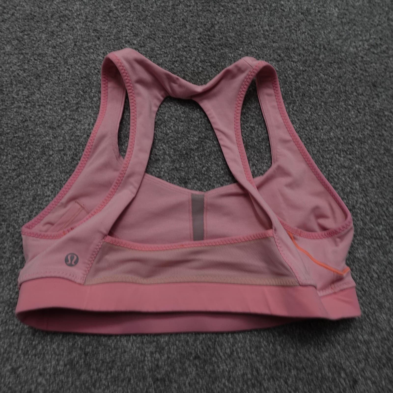 Lululemon Sports Bra Womens 4 Pink Racerback Mesh Trim Athletic Yoga Running Gym - Thumbnail 2
