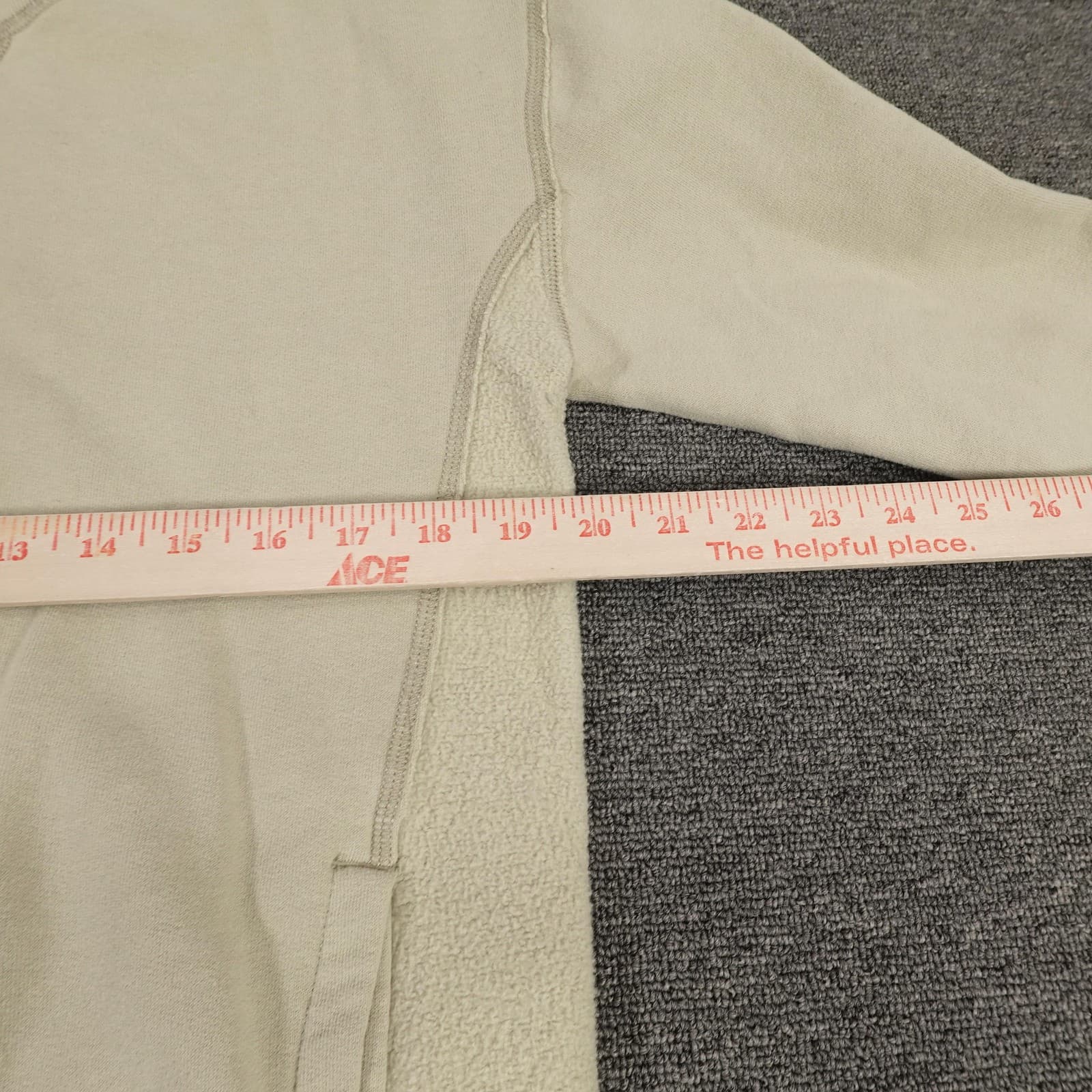 Abercrombie & Fitch Sweatshirt Womens Small Beige Soft A&F Pullover Pockets - Thumbnail 5