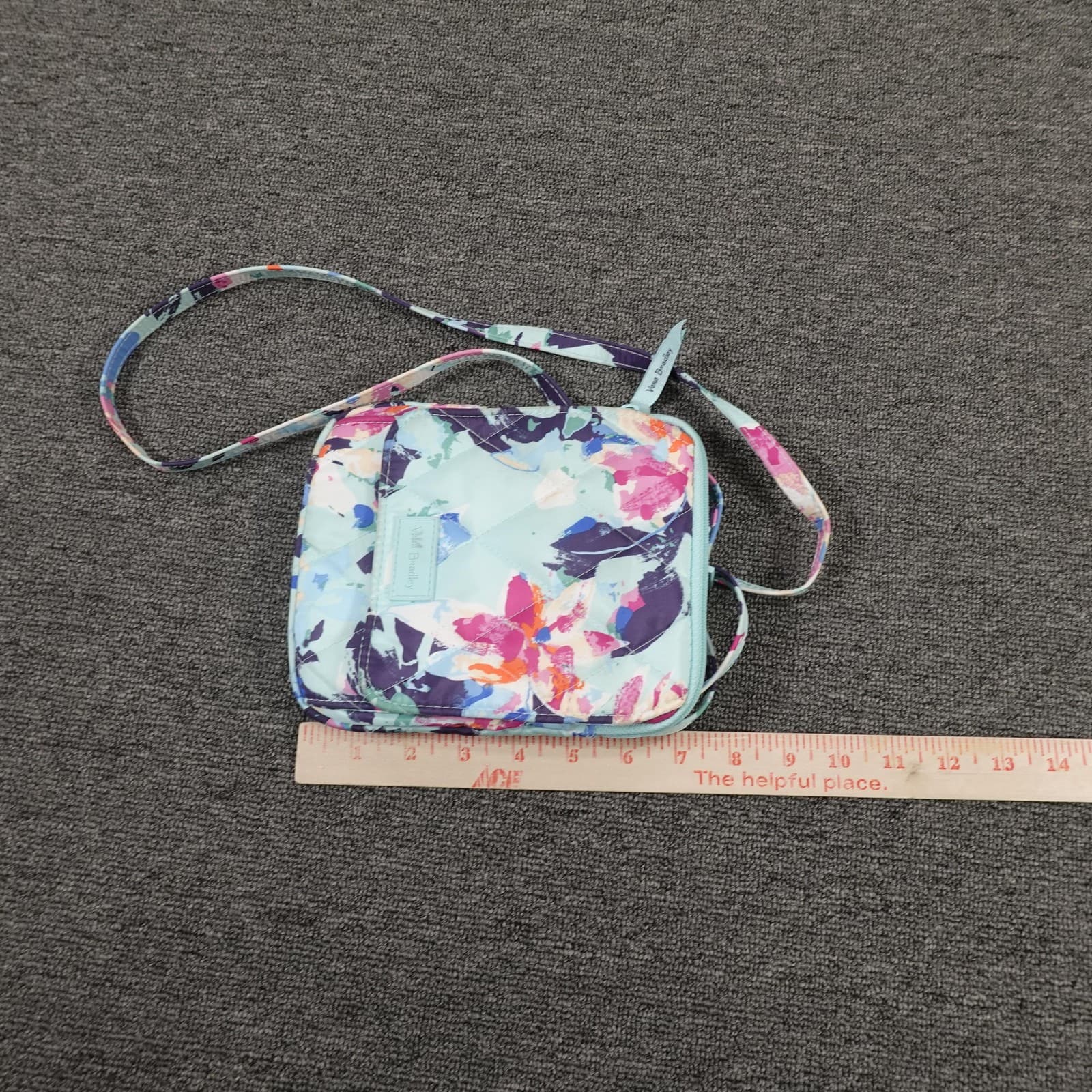 Vera Bradley Crossbody Bag Womens Small Multicolor Floral Quilted Travel - Thumbnail 7