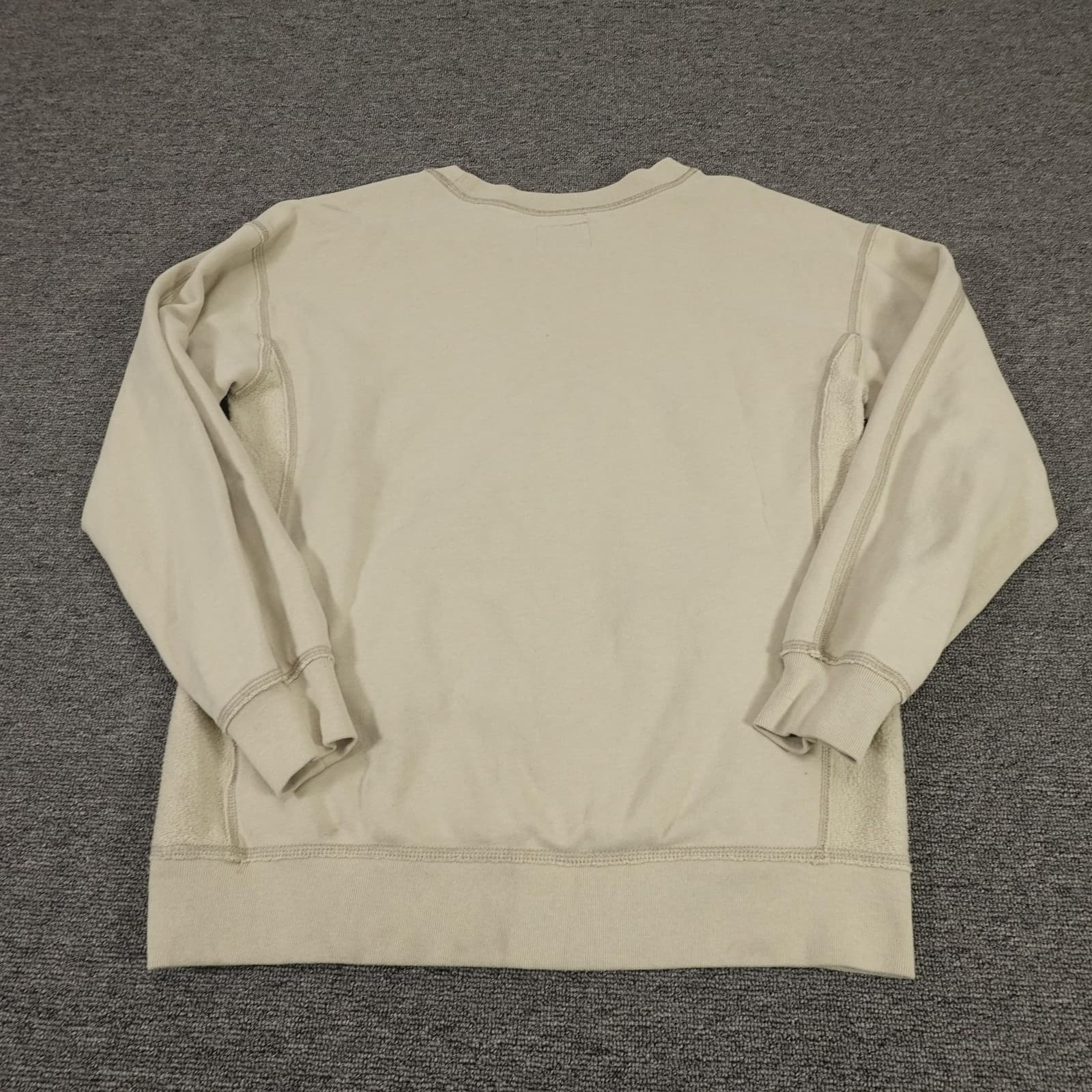 Abercrombie & Fitch Sweatshirt Womens Small Beige Soft A&F Pullover Pockets - Thumbnail 9